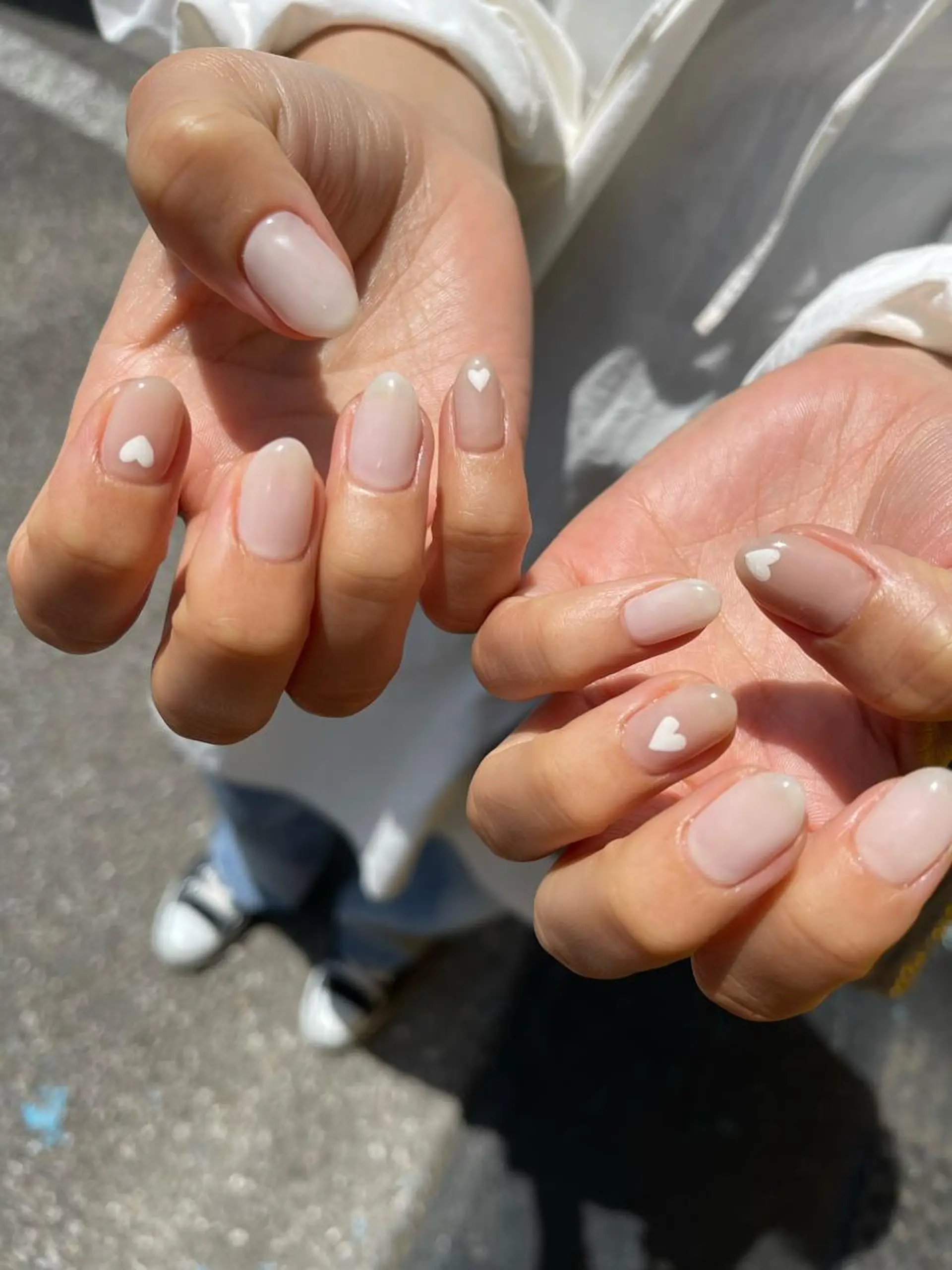 ネイル ニュアンスネイル オフィスネイル ショートネイル シンプルネイル 春ネイル ハンドネイル フットネイル leaaloha byBROWN HAIR所属・レアアロハ宇都宮 /ネイル.スクールのネイルデザイン