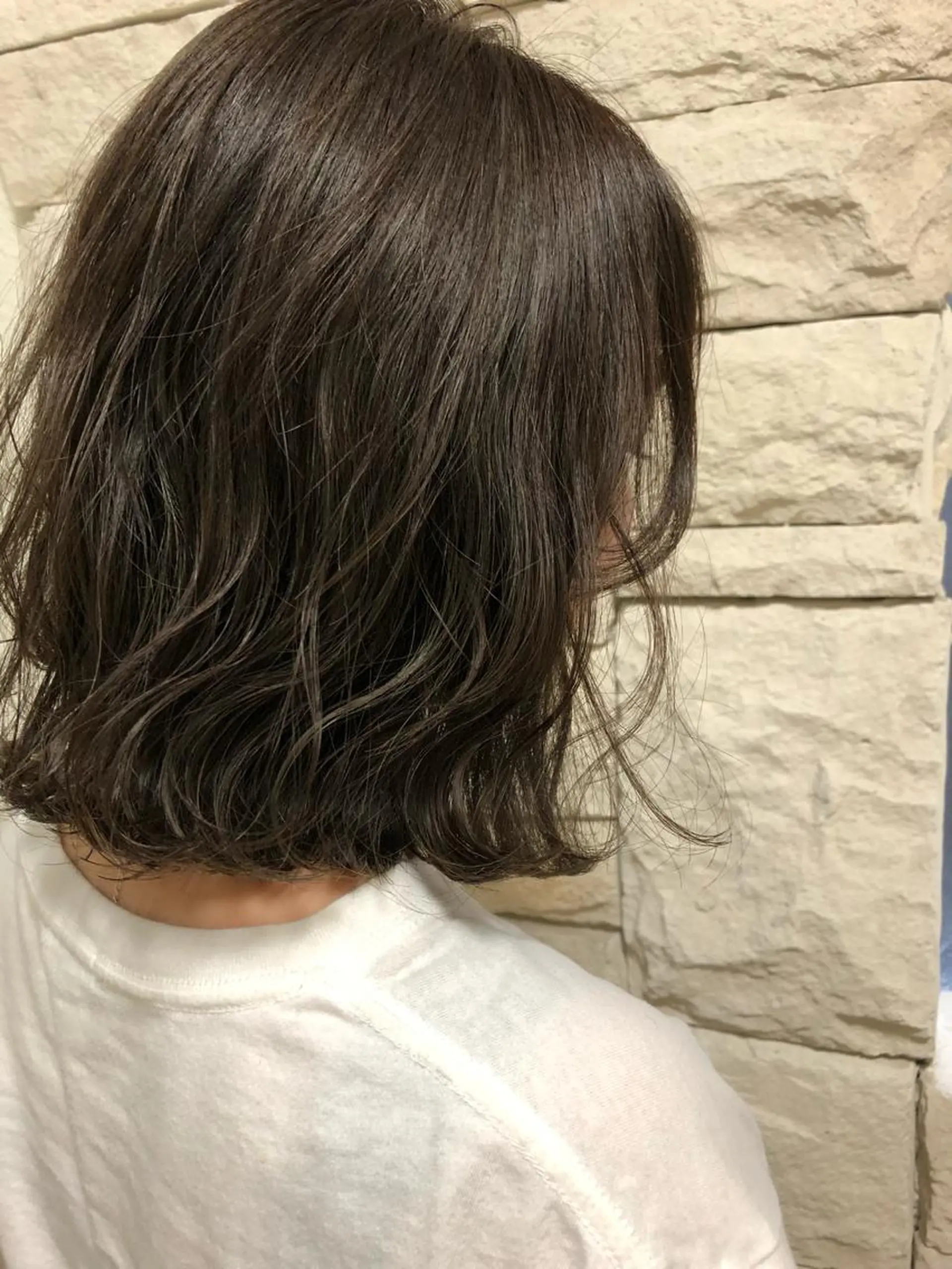 ミディアム カラー ヘアアレンジ メンズ キッズ ネイル マツエク・マツパ 透明感カラー🤎 ゆりのヘアスタイル