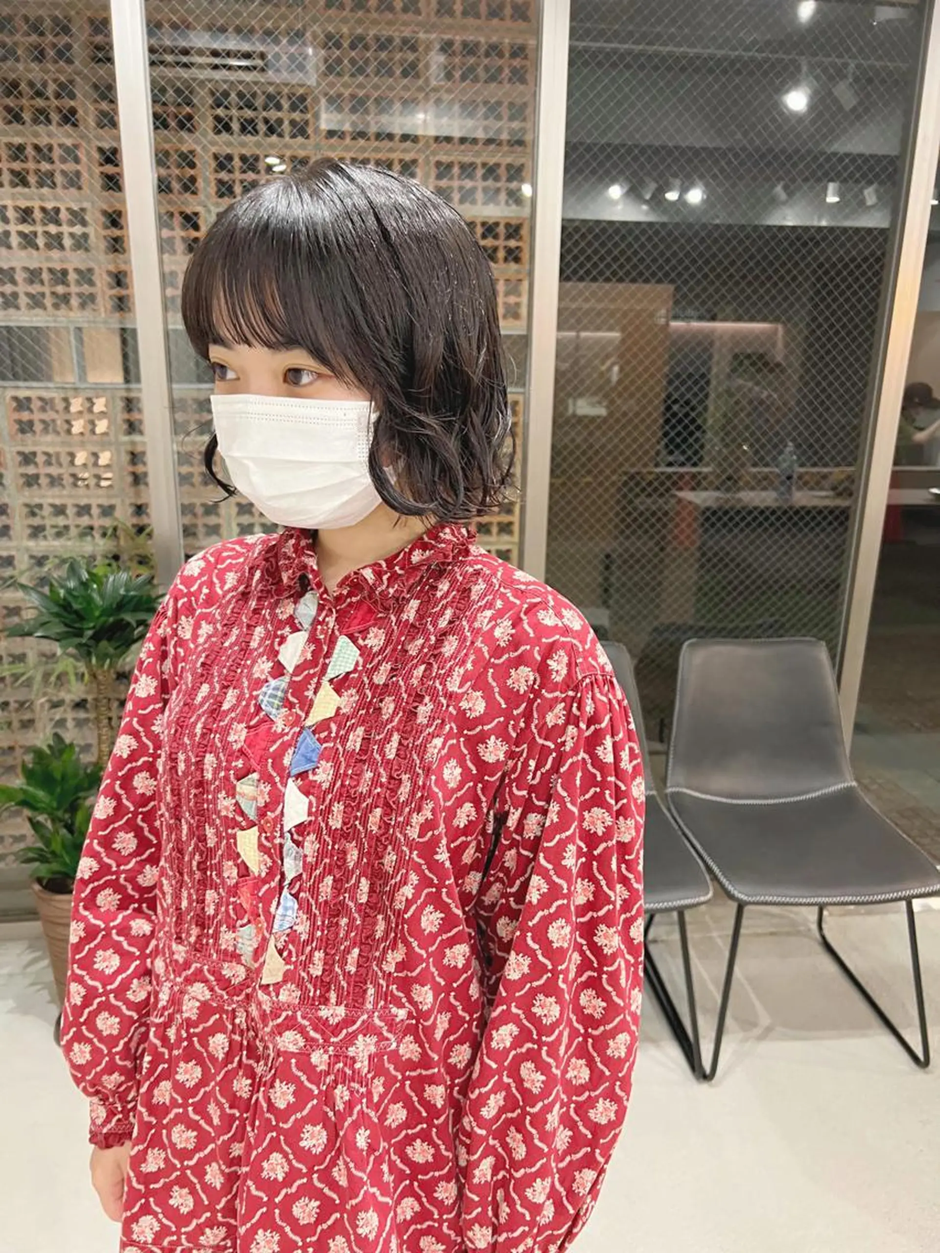 カラー パーマ ボブパーマコテ巻き風 パーマNo1深江秀平のヘアスタイル