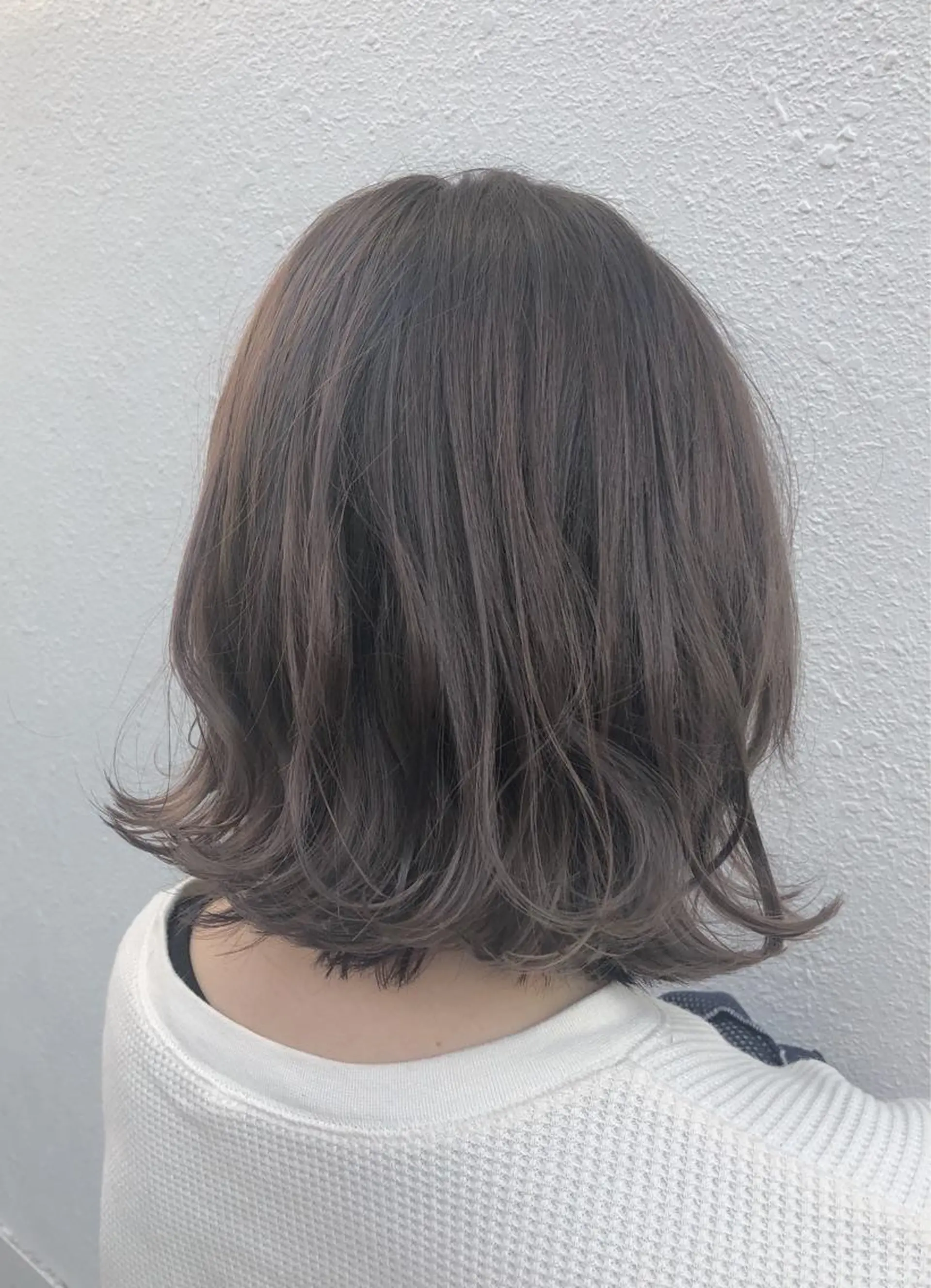 ミディアム カラー パーマ ヘアアレンジ アッシュ ハイライトカラー ハイライト 【白髪ぼかし 専門GBG】自由が丘のヘアスタイル