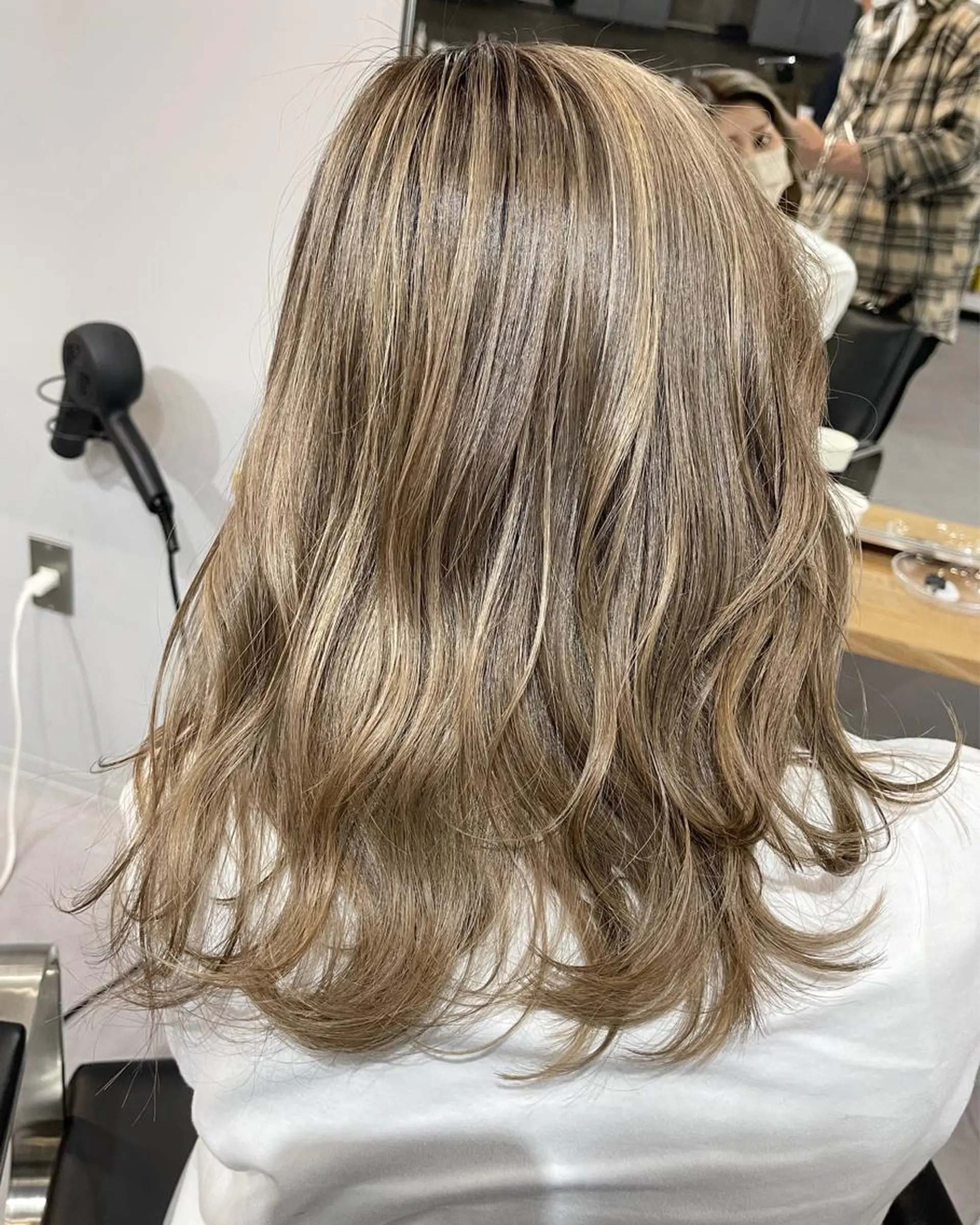 セミロング カラー Reb_keiji 👑小倉圭司のヘアスタイル