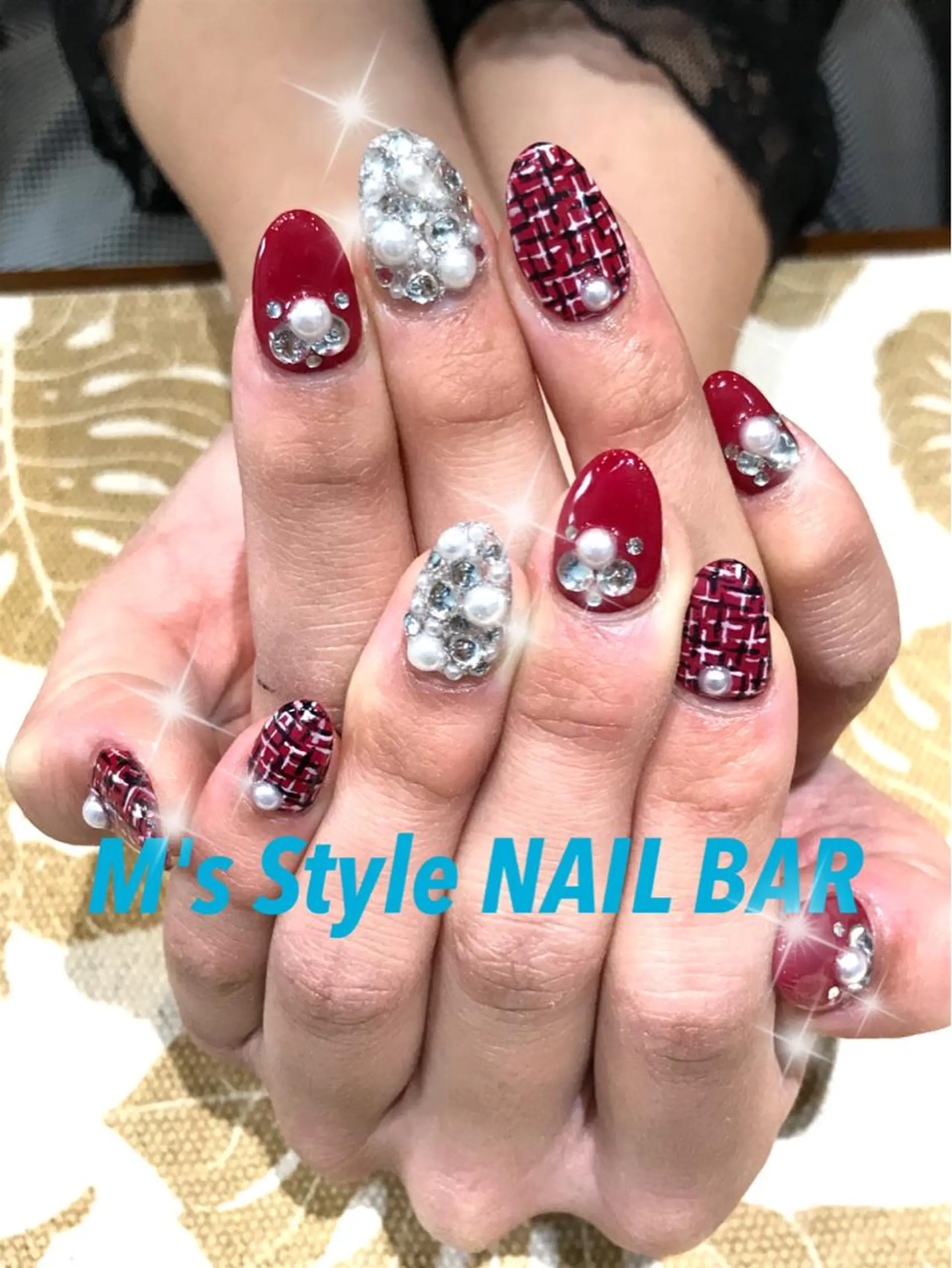 ネイル ツイードネイル ハンドネイル M's Style NAIL BARのネイルデザイン