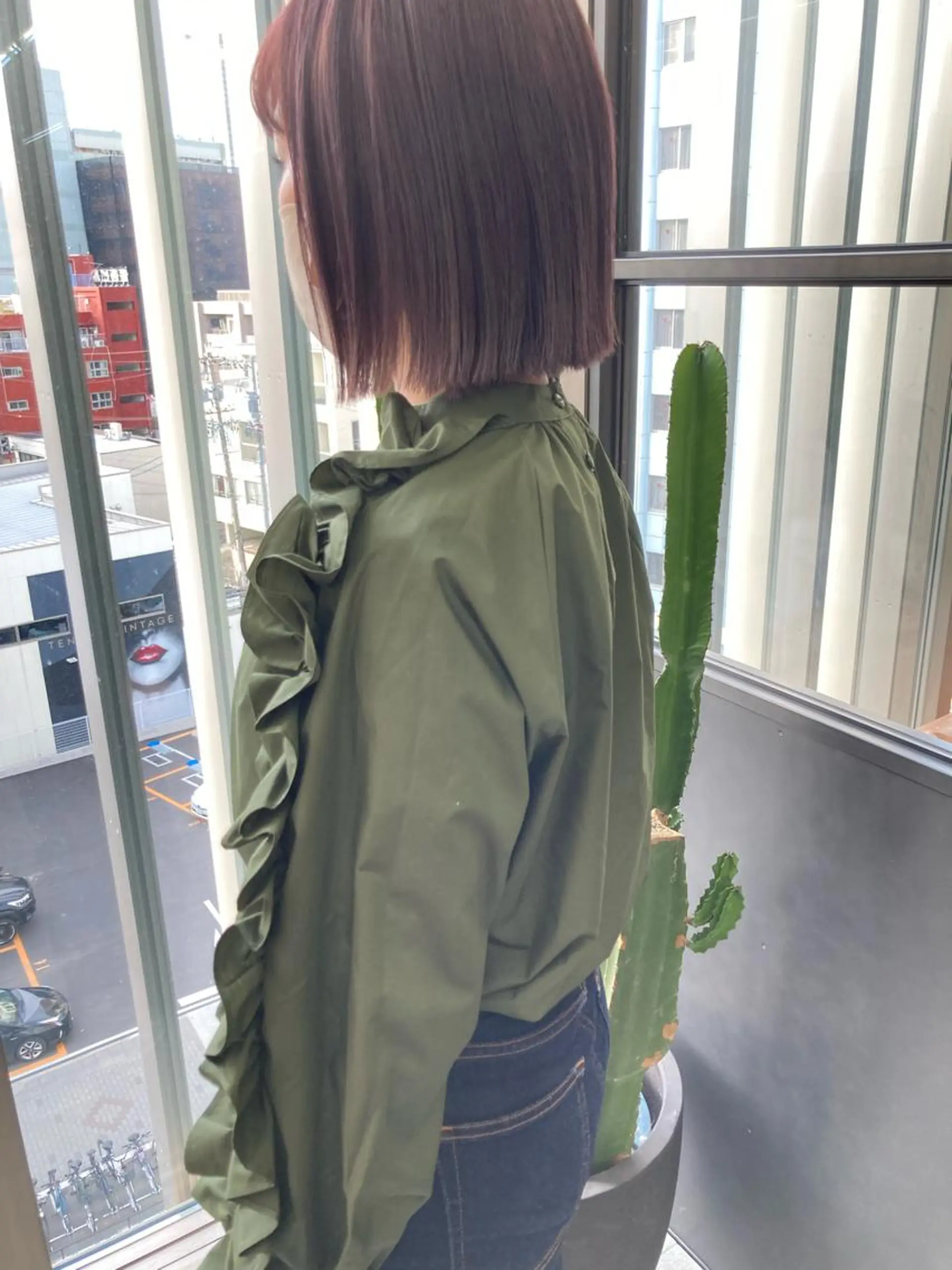 ミディアム カラー ラベンダーカラー カット ヘアカラー トリートメント 小木曽智美 /ボブ/ショートのヘアスタイル