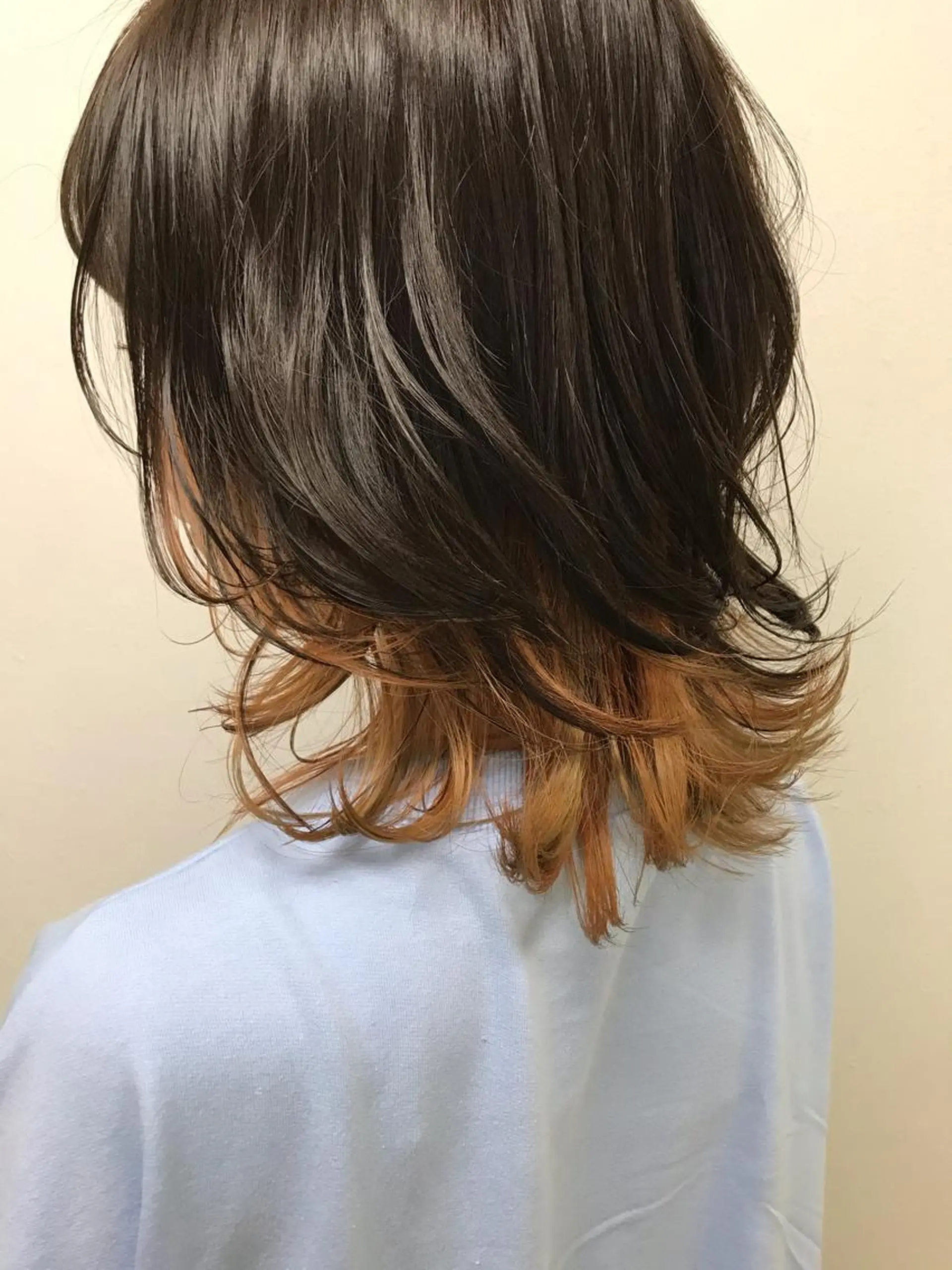 ミディアム カット ヘアカラー 藤中 隆悟のヘアスタイル