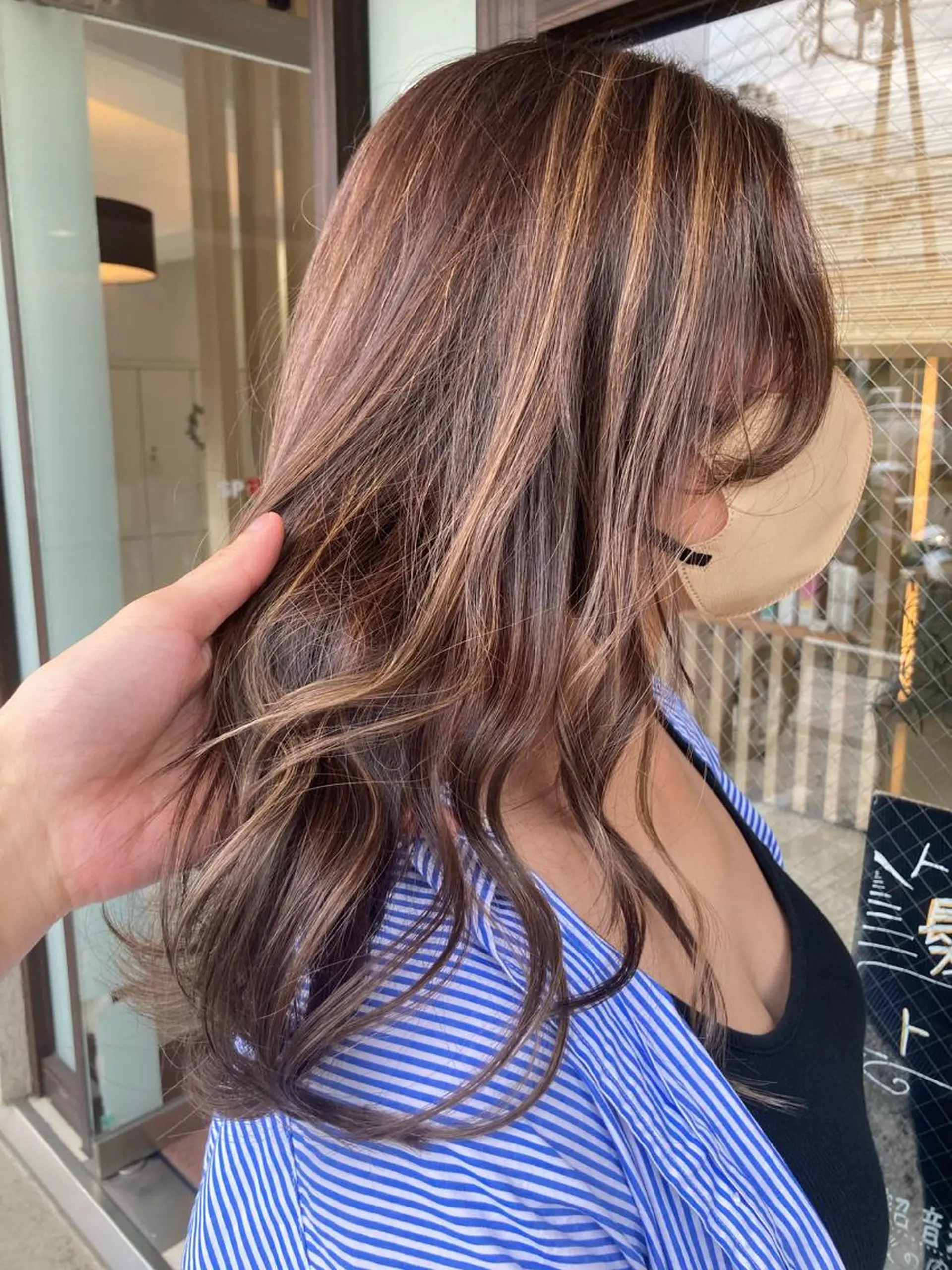 ロング カラー 永井 大希のヘアスタイル