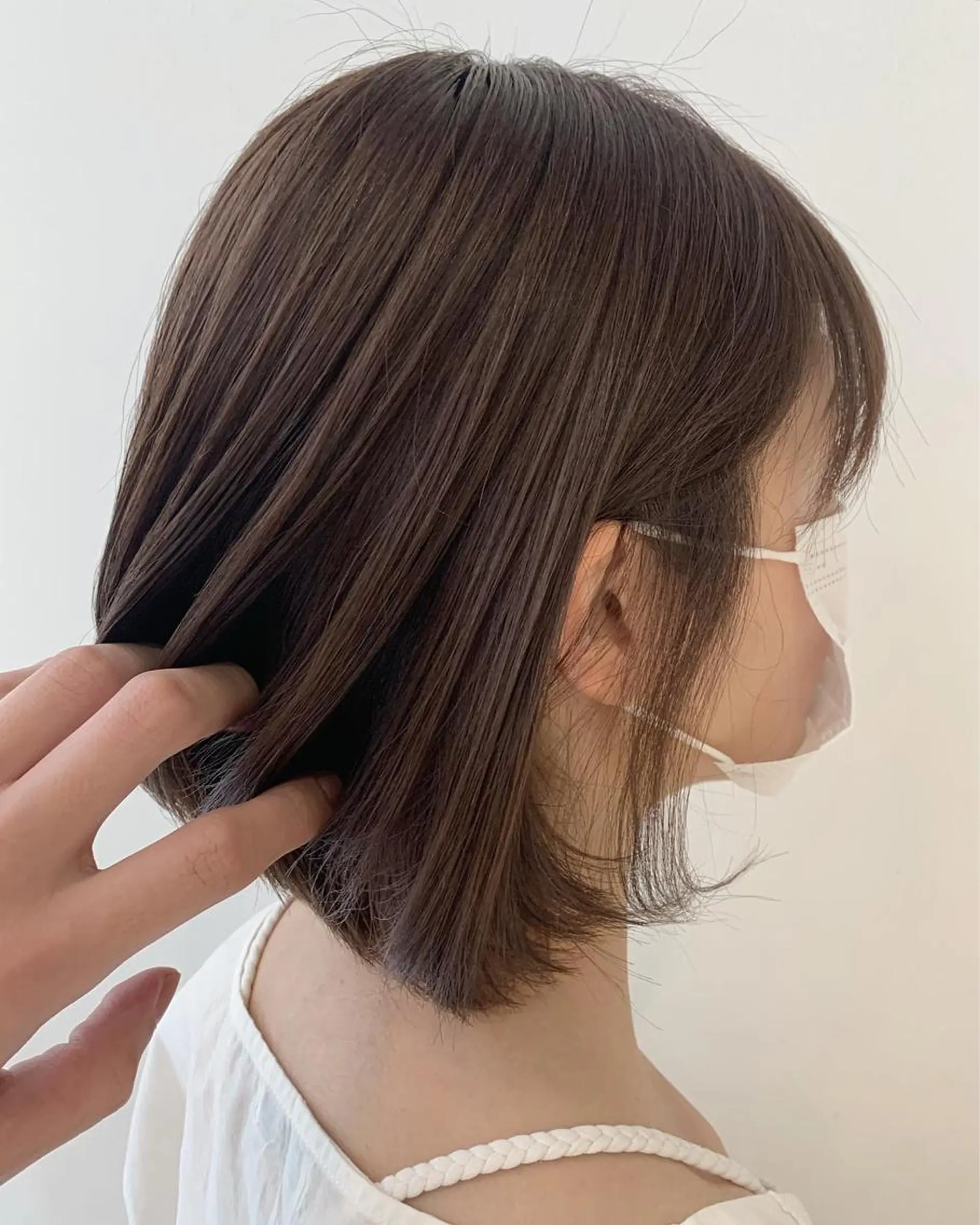 ショート カラー ヘアアレンジ ベージュカラー ミルクティーベージュ 阿部 圭悟のヘアスタイル