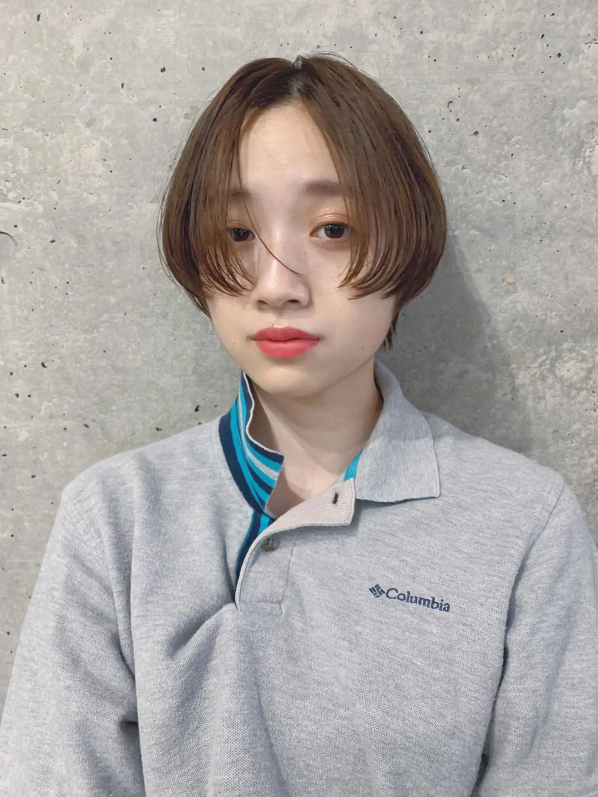カラー ボブパーマコテ巻き風 パーマNo1深江秀平のヘアスタイル