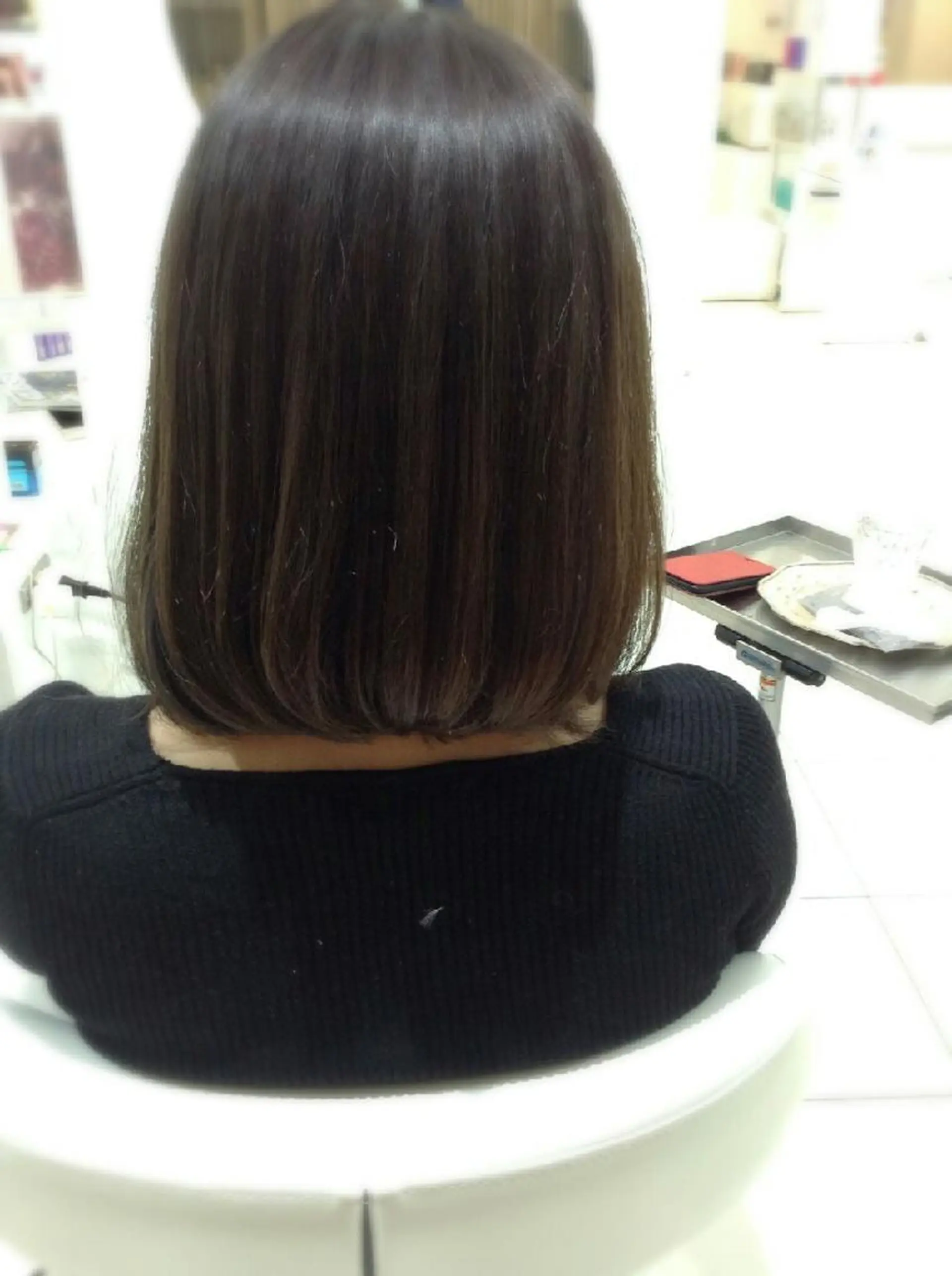 ミディアム 縮毛矯正 トリートメント 上田 篤史のヘアスタイル