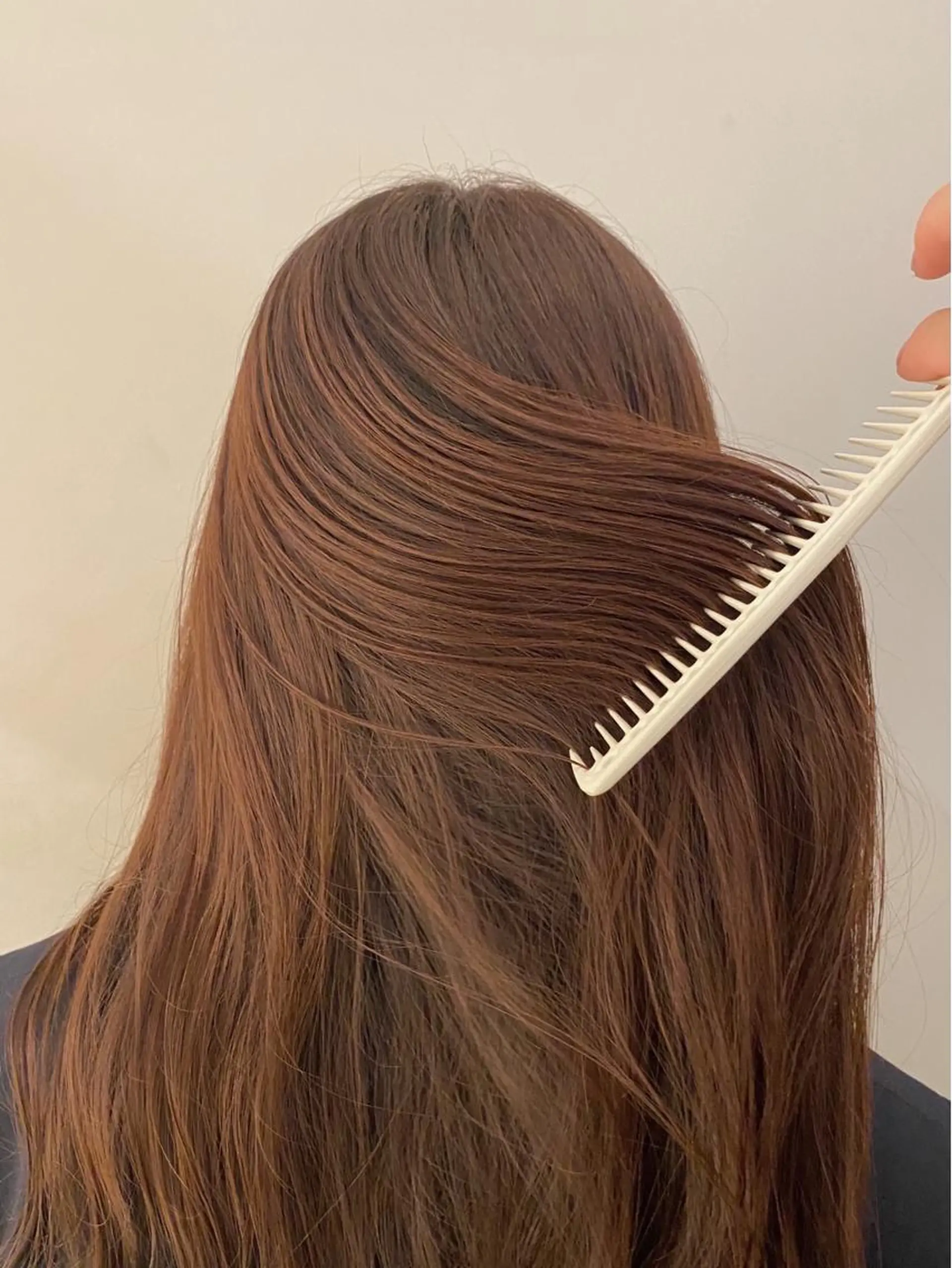 セミロング カット ヘアカラー トリートメント 柔らかbeige /chinari❤︎のヘアスタイル