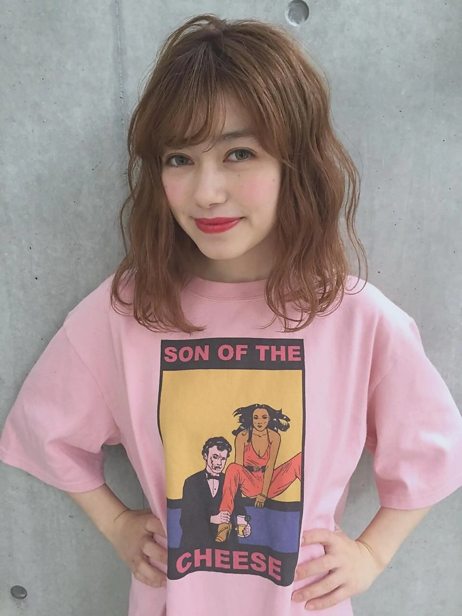 ミディアム カラー パーマ ヘアアレンジ 🌈髪質改善🉐割✨ 🌸“ever”🌸のヘアスタイル