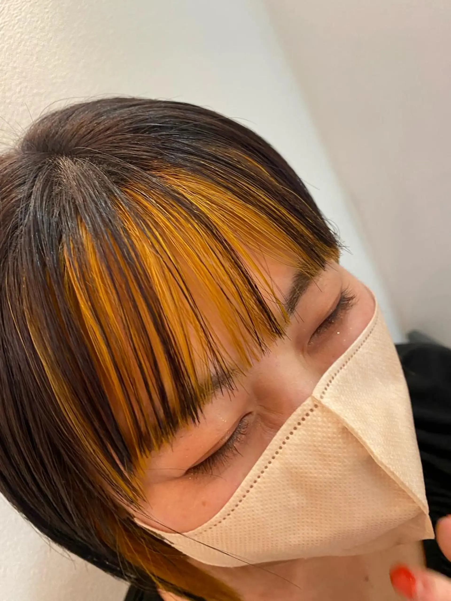 セミロング カラー ✨くびれスタイル✨️ 戸嶋穂乃香のヘアスタイル