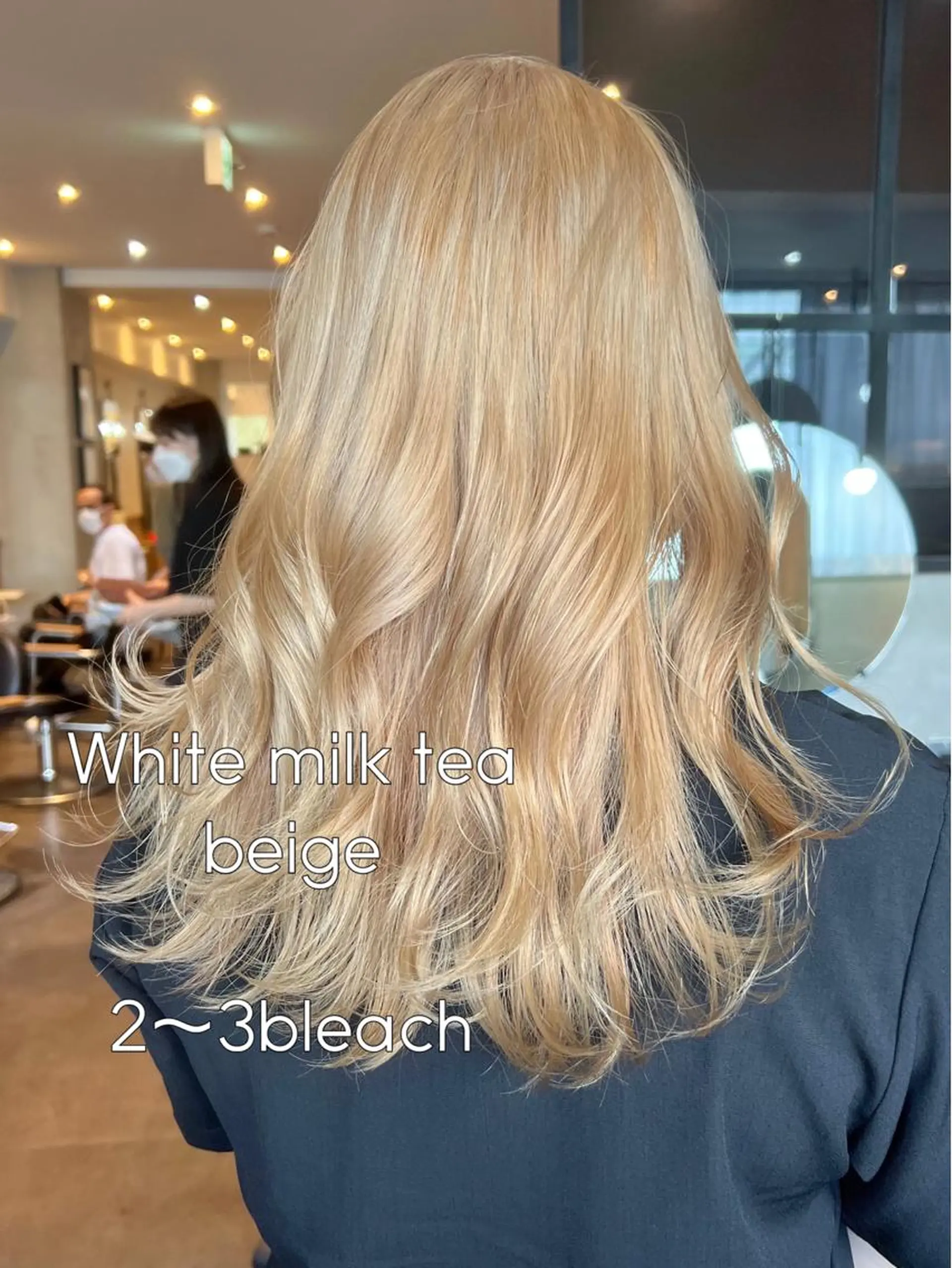 ロング カラー ブリーチ 渋谷/暖色系カラー kotoha🍊のヘアスタイル