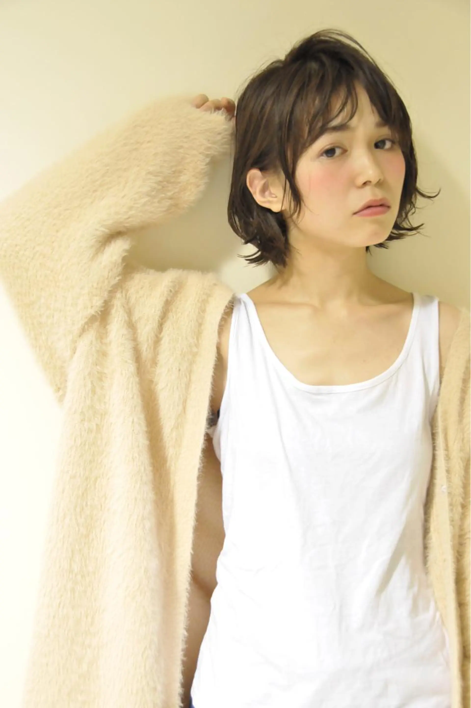 ショート カラー 似合わせカット カット ヘアカラー トリートメント Neolive caffのヘアスタイル