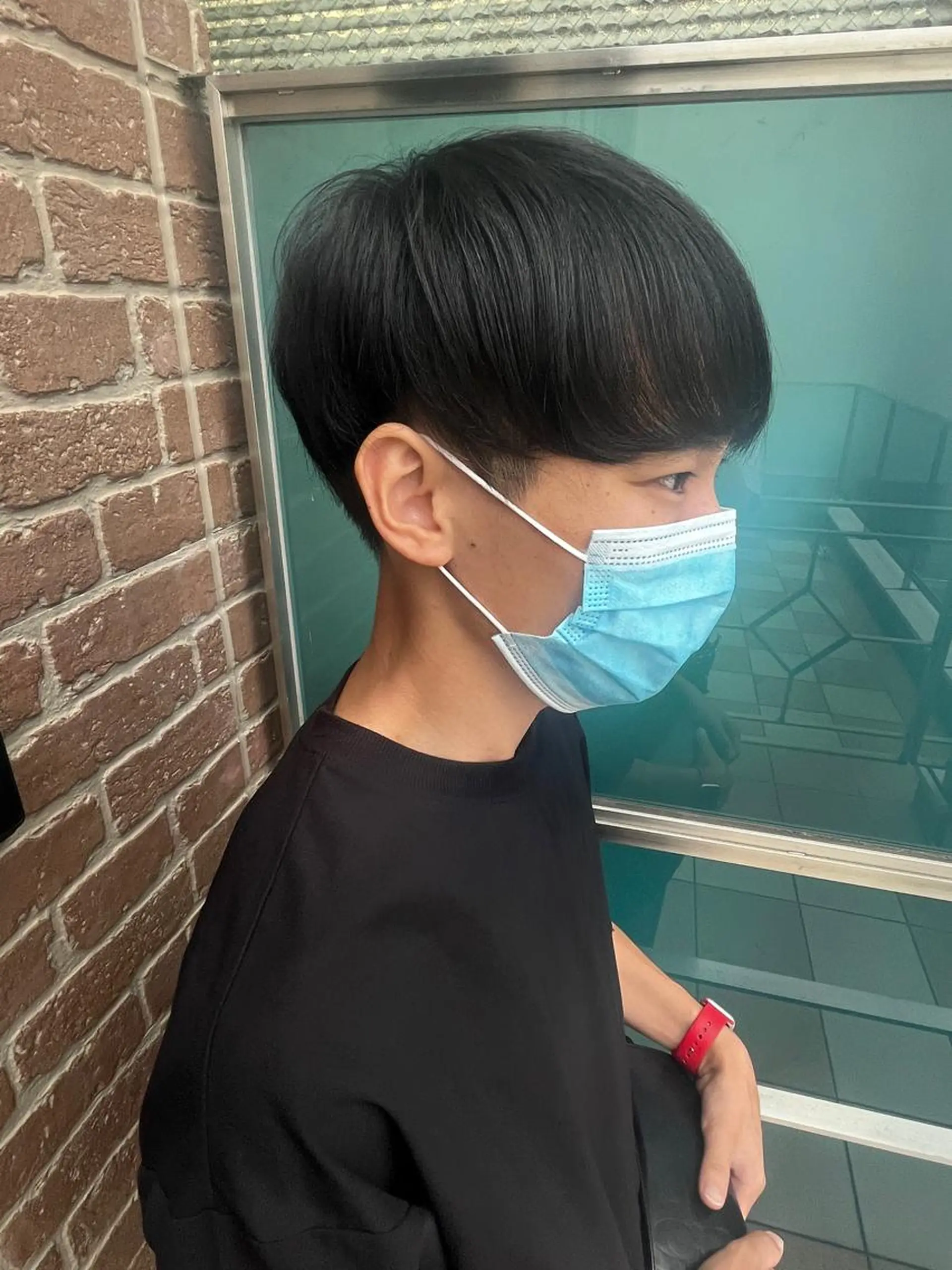 ショート メンズ メンズパーマ ケアカラー ピンクブラウン 外国人風カラー ショートヘア 久木原 ゆりのヘアスタイル