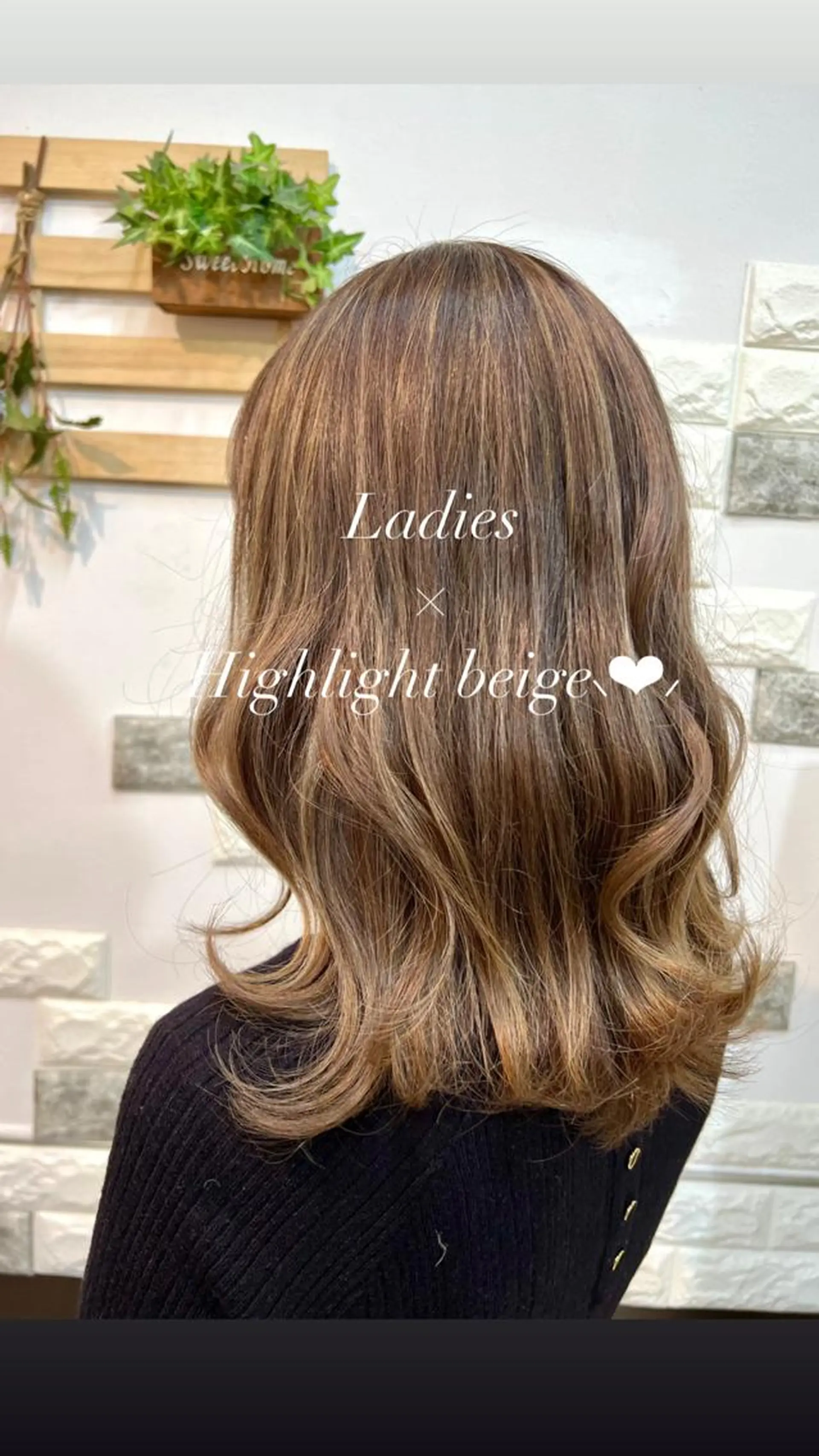 セミロング ハイライト 大人デザイン 🍃MORIKA🍃のヘアスタイル