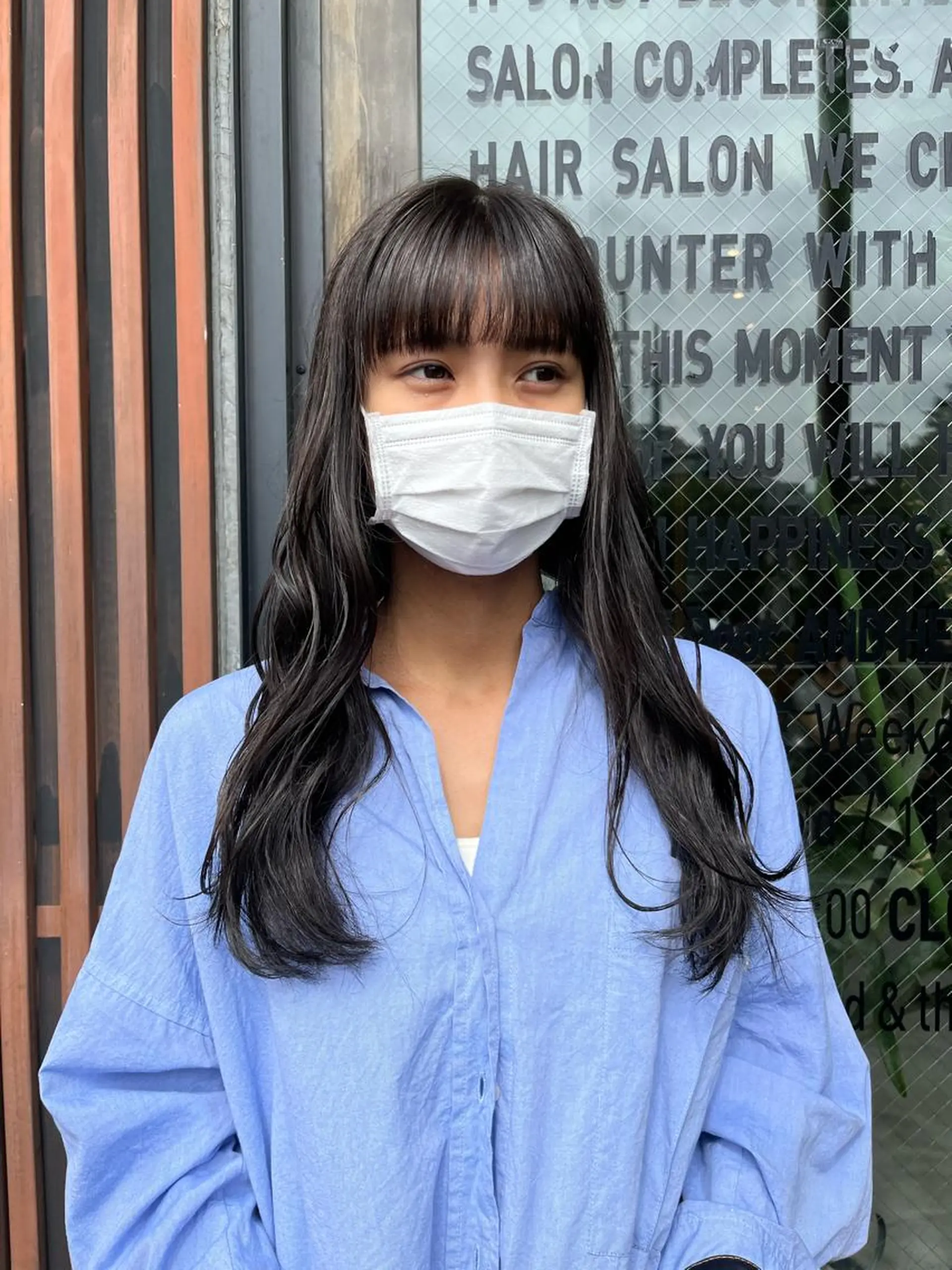 ロング ボブ/ベージュ/ パーマ🪿近森ゆいのヘアスタイル