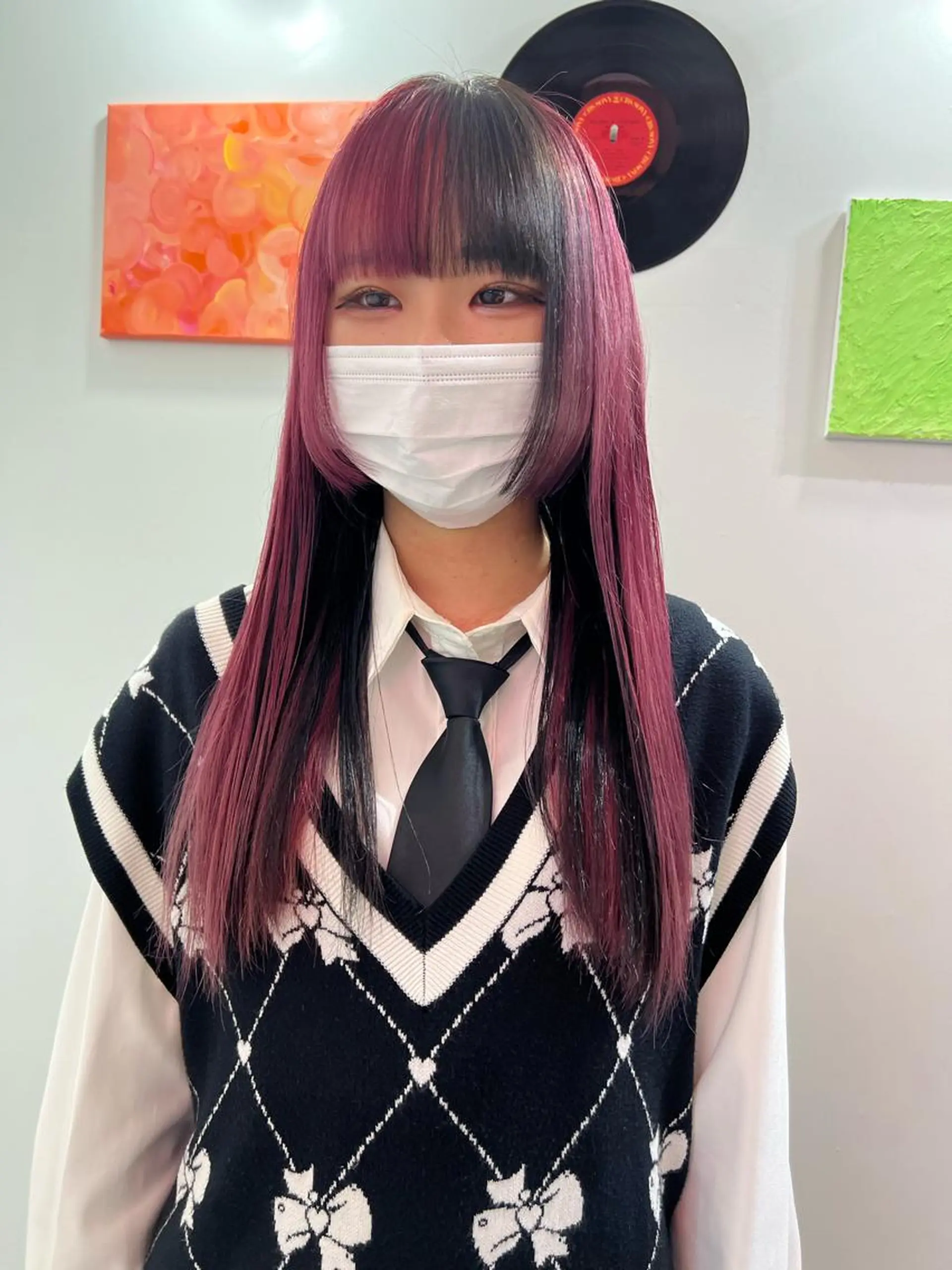 ロング カラー ヘアアレンジ 🧨ブリーチー×ボブ レイヤー💎じゅえるのヘアスタイル