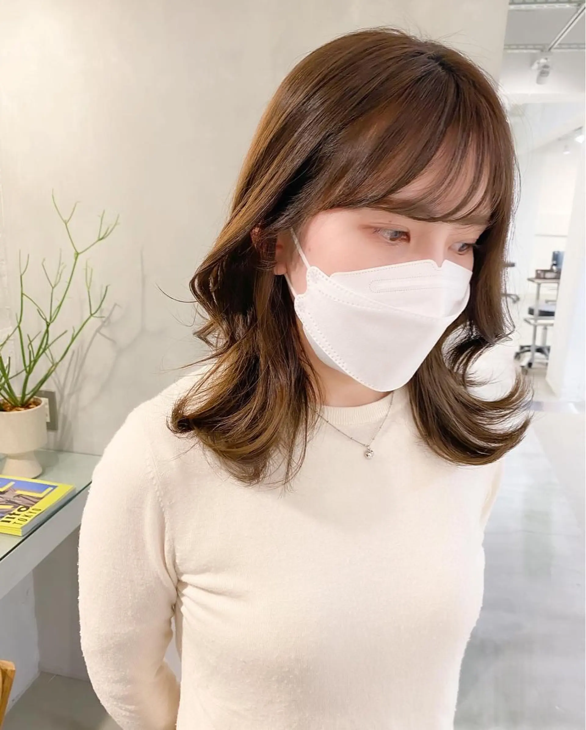 ミディアム パーマ ミディアムパーマ チャンモリパーマ カット パーマ レイヤーカットのプロ 大人ヘア宮森貴志のヘアスタイル