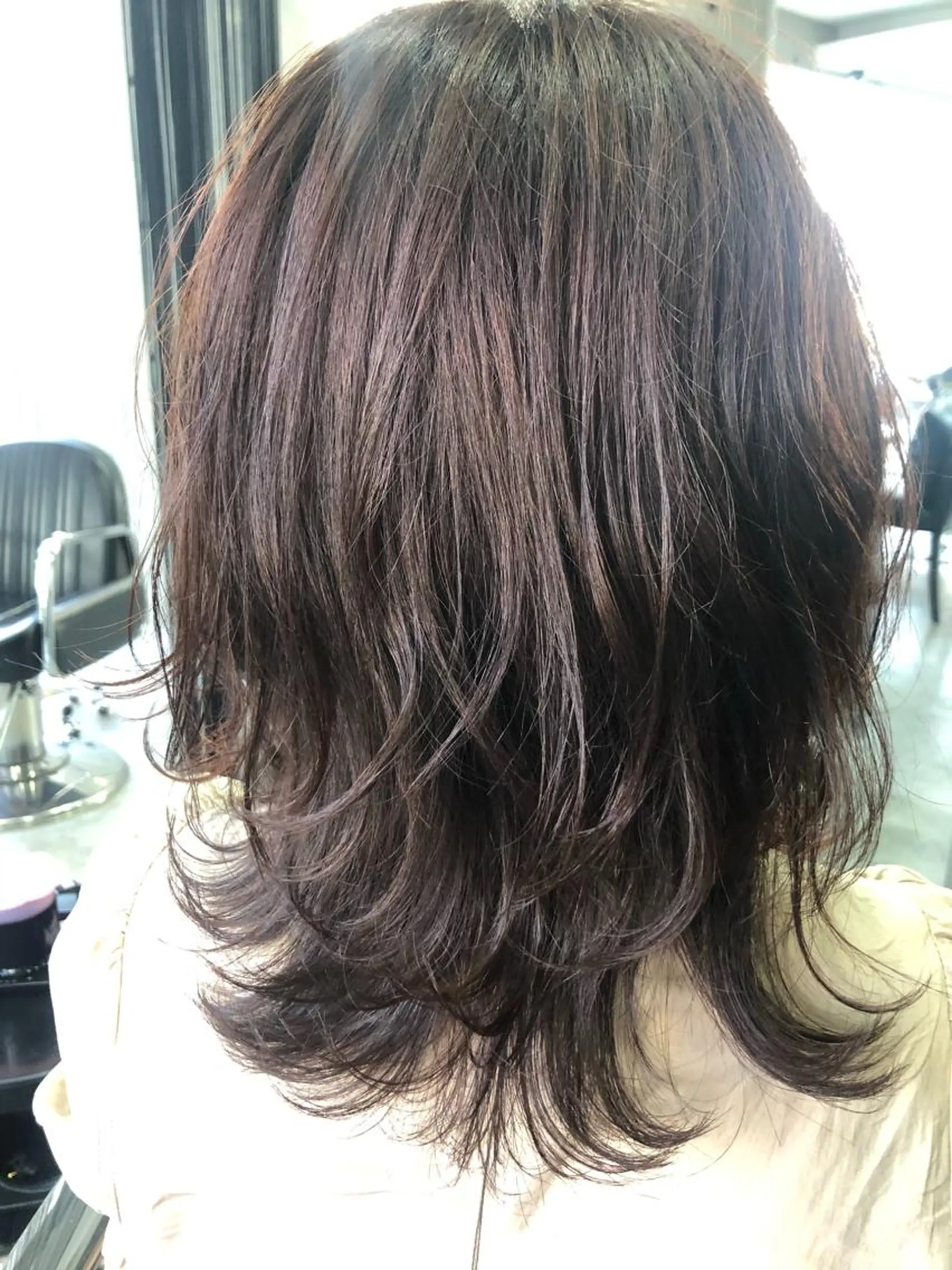 ミディアム カラー ヘアカラー トリートメント 小林 美央のヘアスタイル