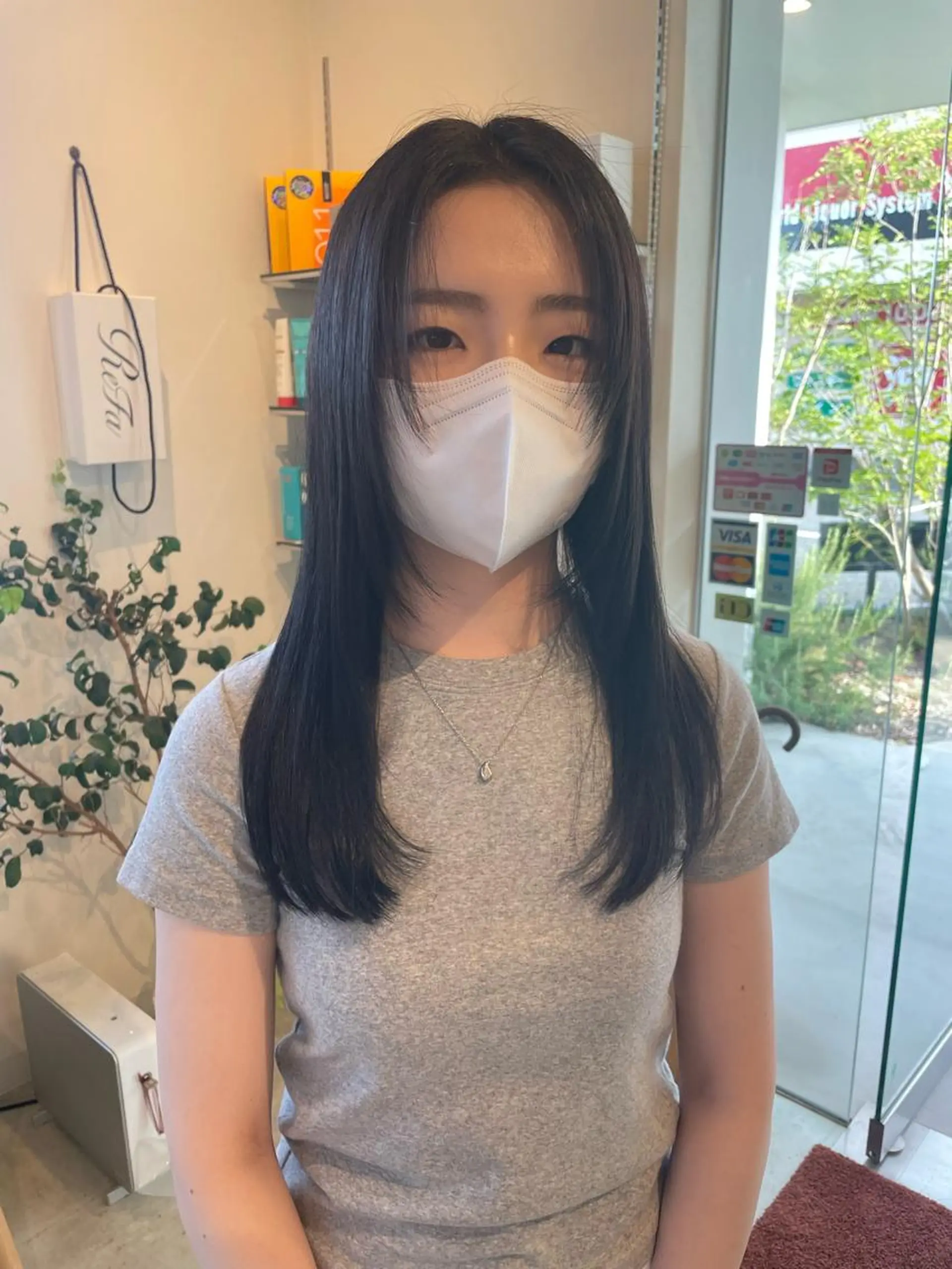 ロング カラー 韓国風ヘア 野田 カレンのヘアスタイル