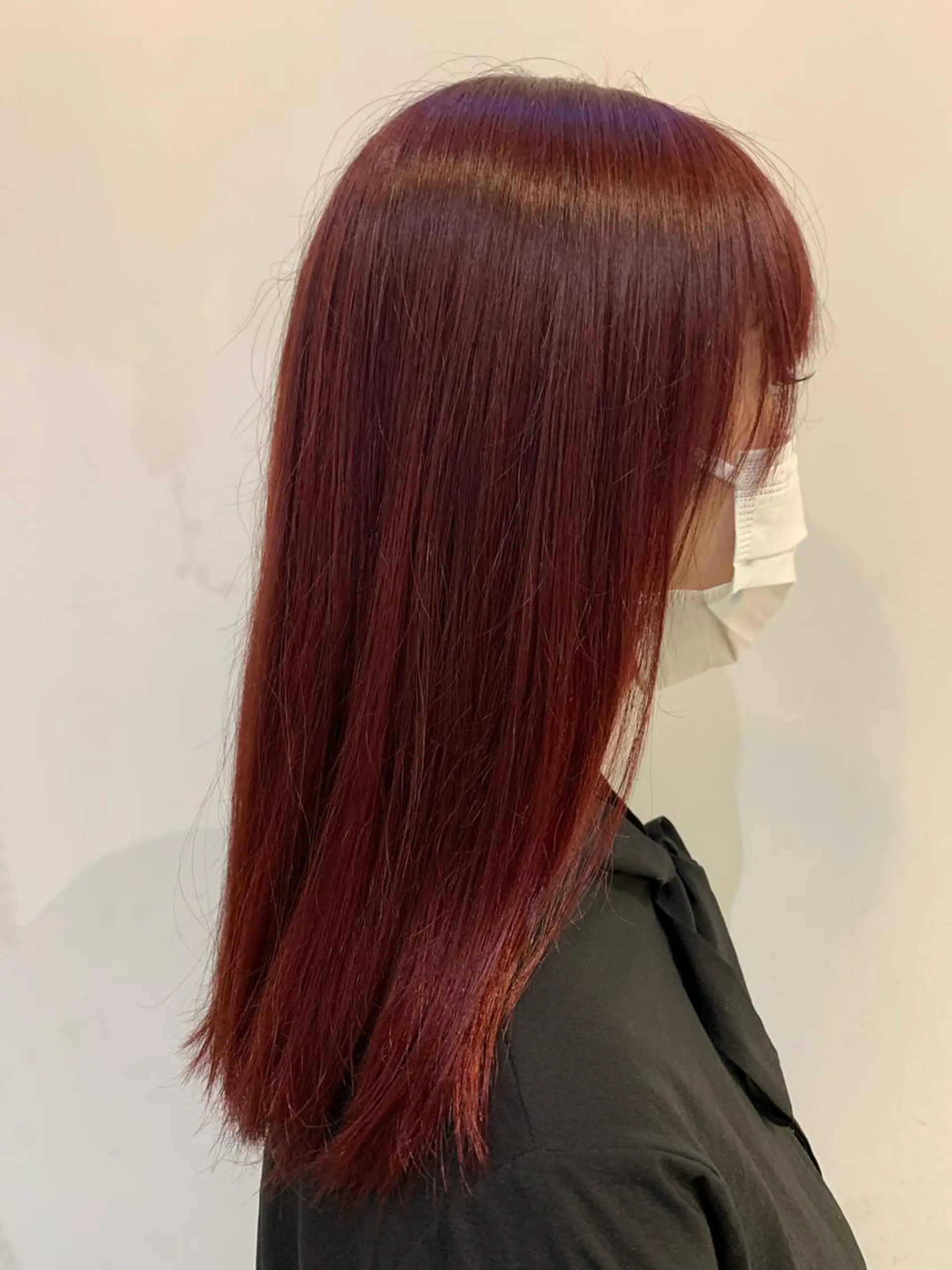 カラー ブリーチしない暖色 カラー🥀杉 優菜のヘアスタイル