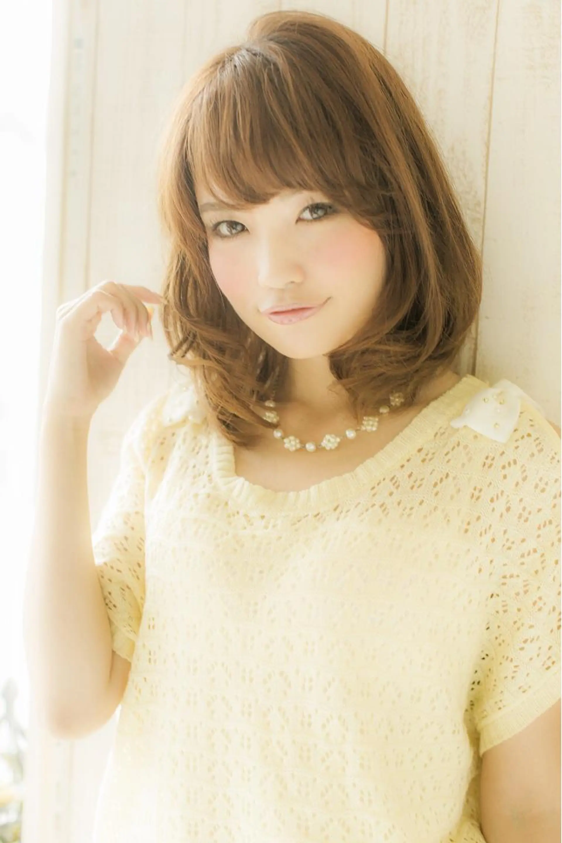 ミディアム セミロング カラー パーマ 韓国ヘア✨グレージュ カラーasamiのヘアスタイル