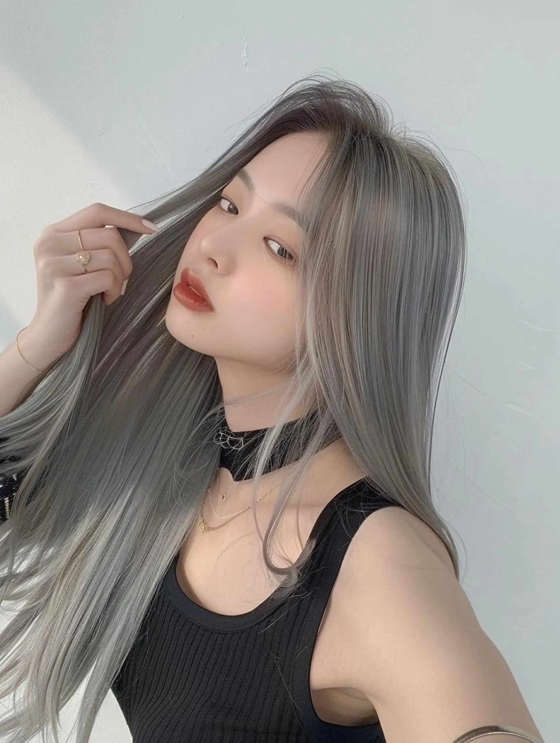 ロング ヘアカラー 🎀ワンレンボブ🎀 ワンカラー　あゆみのヘアスタイル