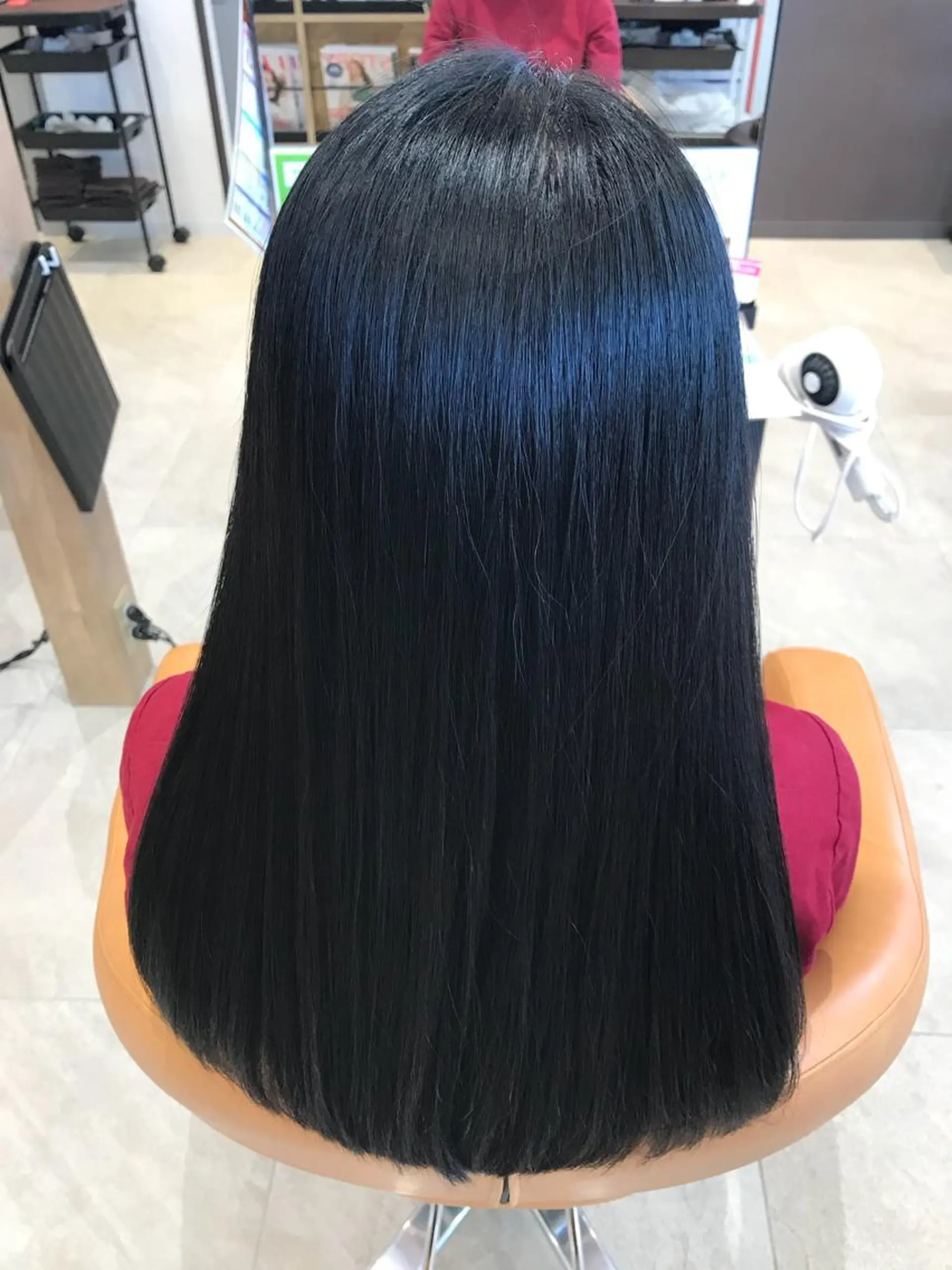 ロング 縮毛矯正 内山 亜紀のヘアスタイル