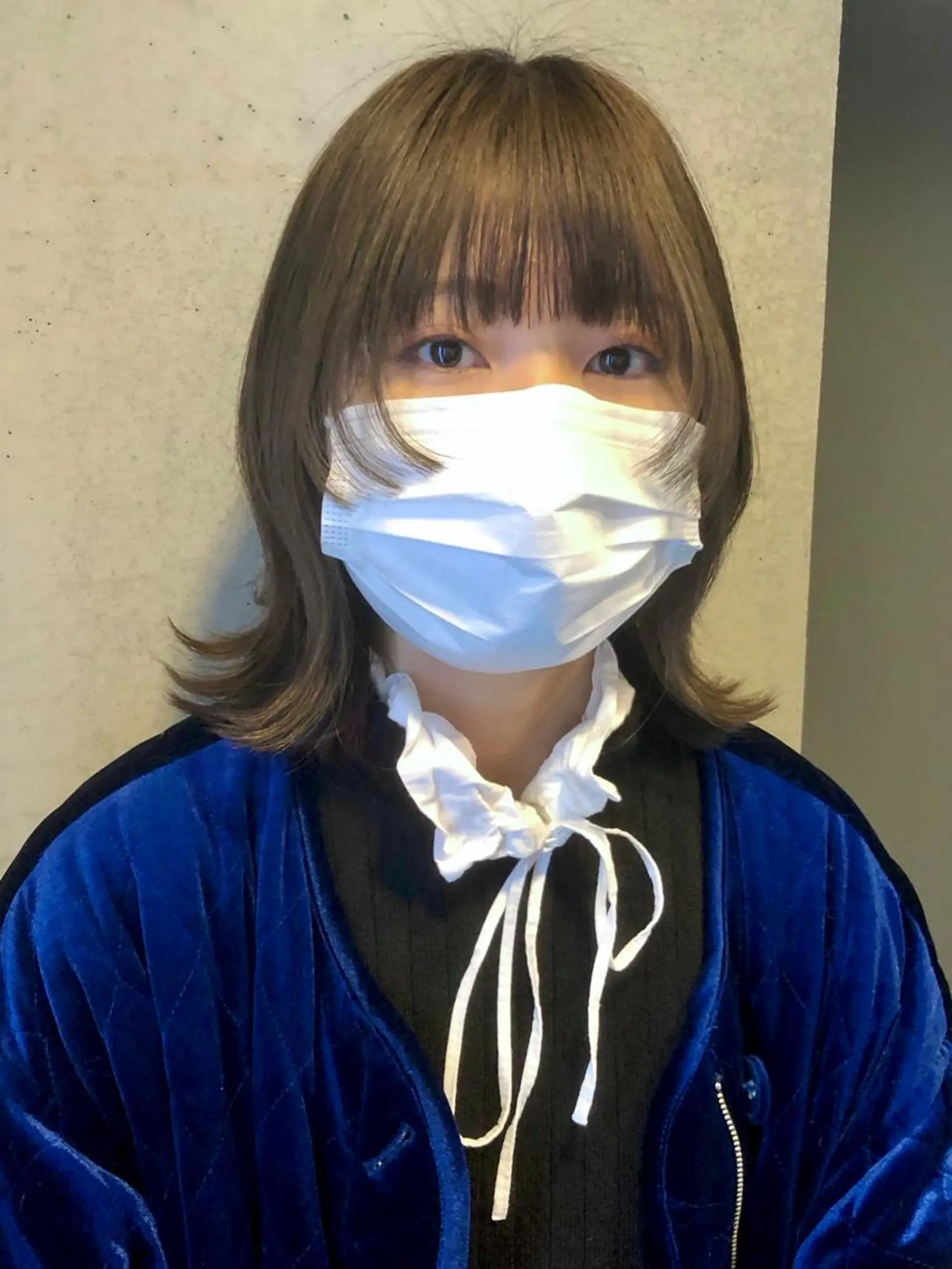 ミディアム 顔周りカット ウルフカット カット トレンドヘア🌿 chinariのヘアスタイル