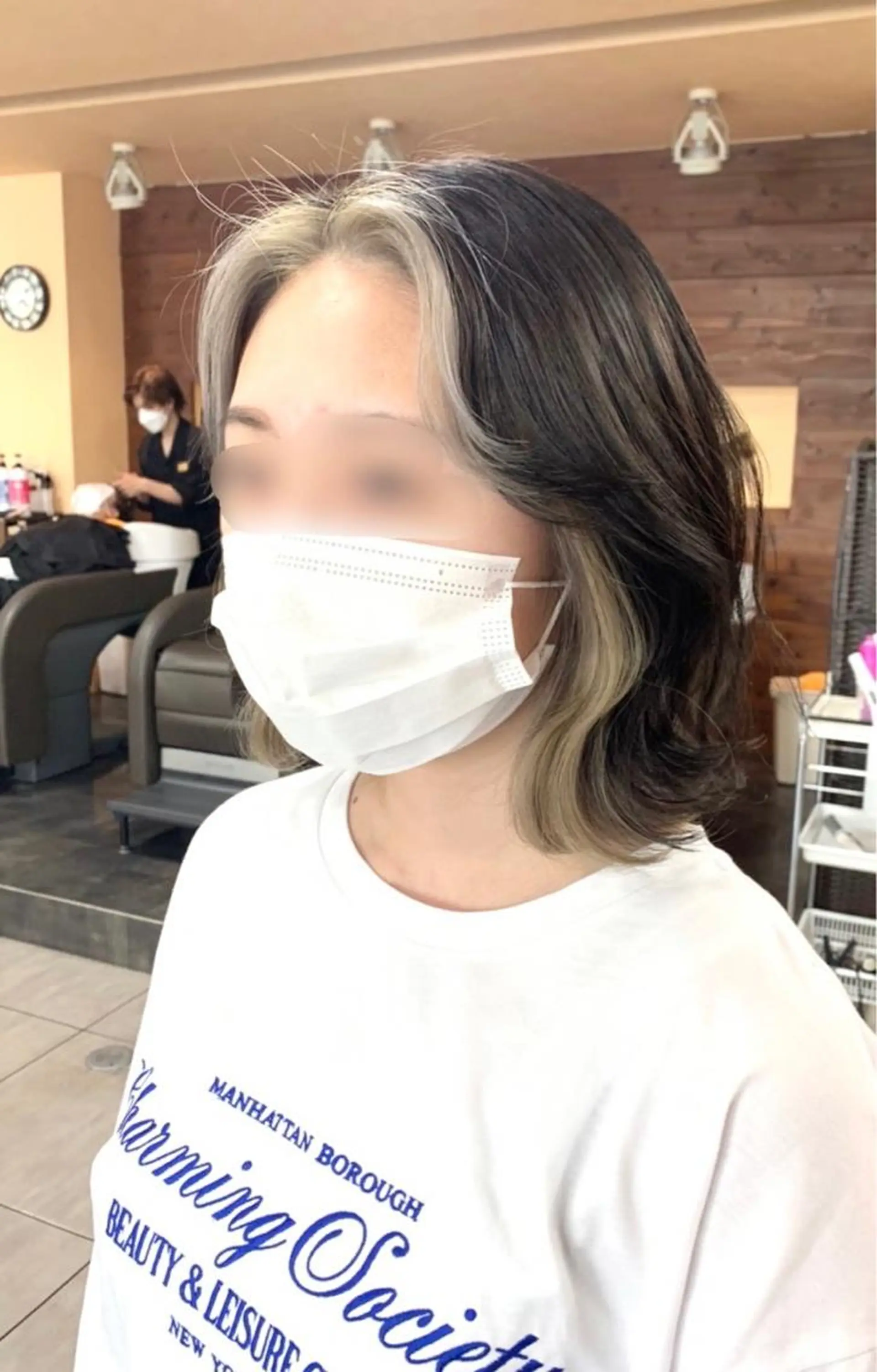 ミディアム ミストバング ヘアカラー 🫧艶髪カラー🫧 森本くるみのヘアスタイル