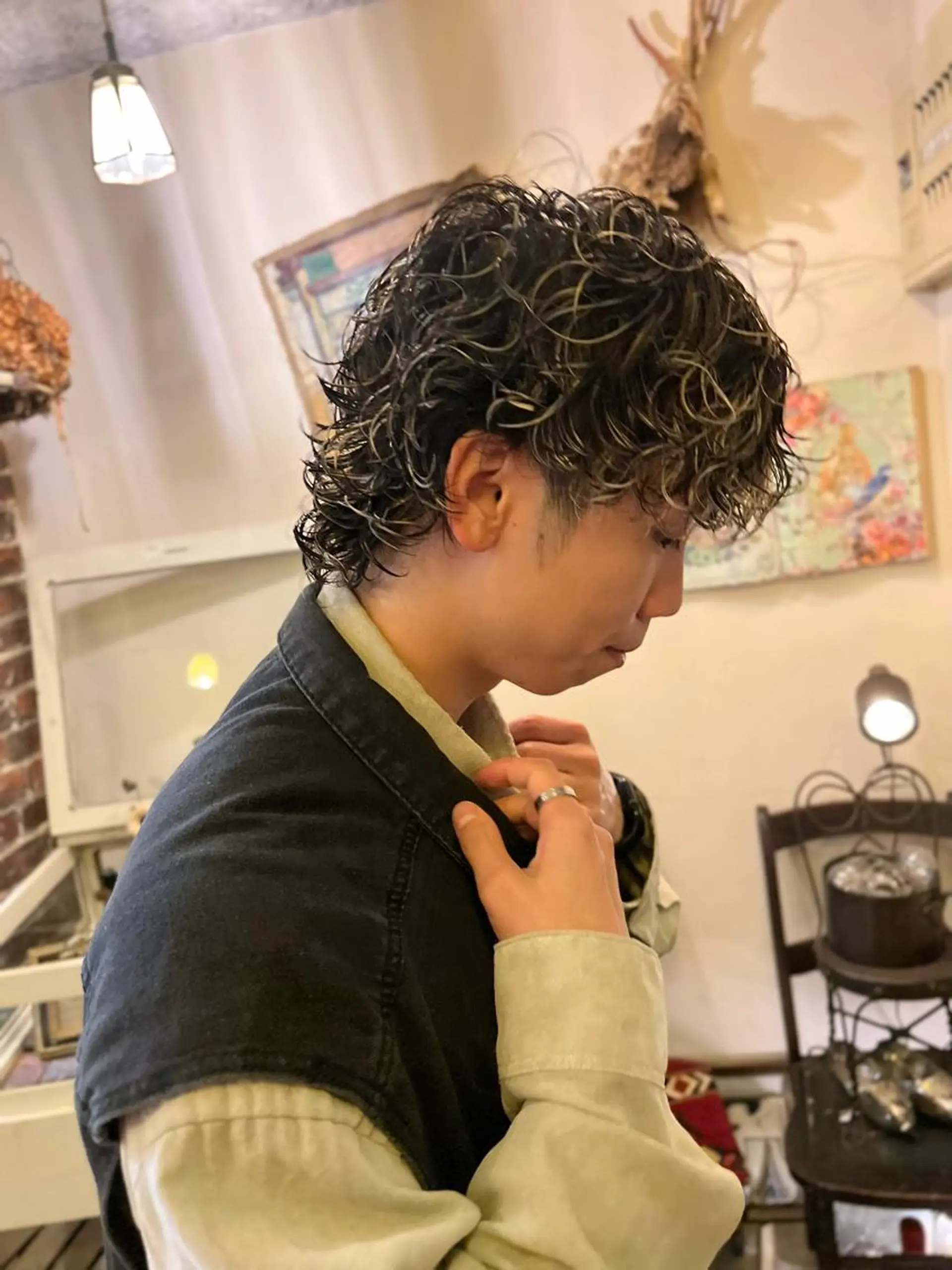 パーマ joh/メンズ/ ブリーチ/矢場町のヘアスタイル