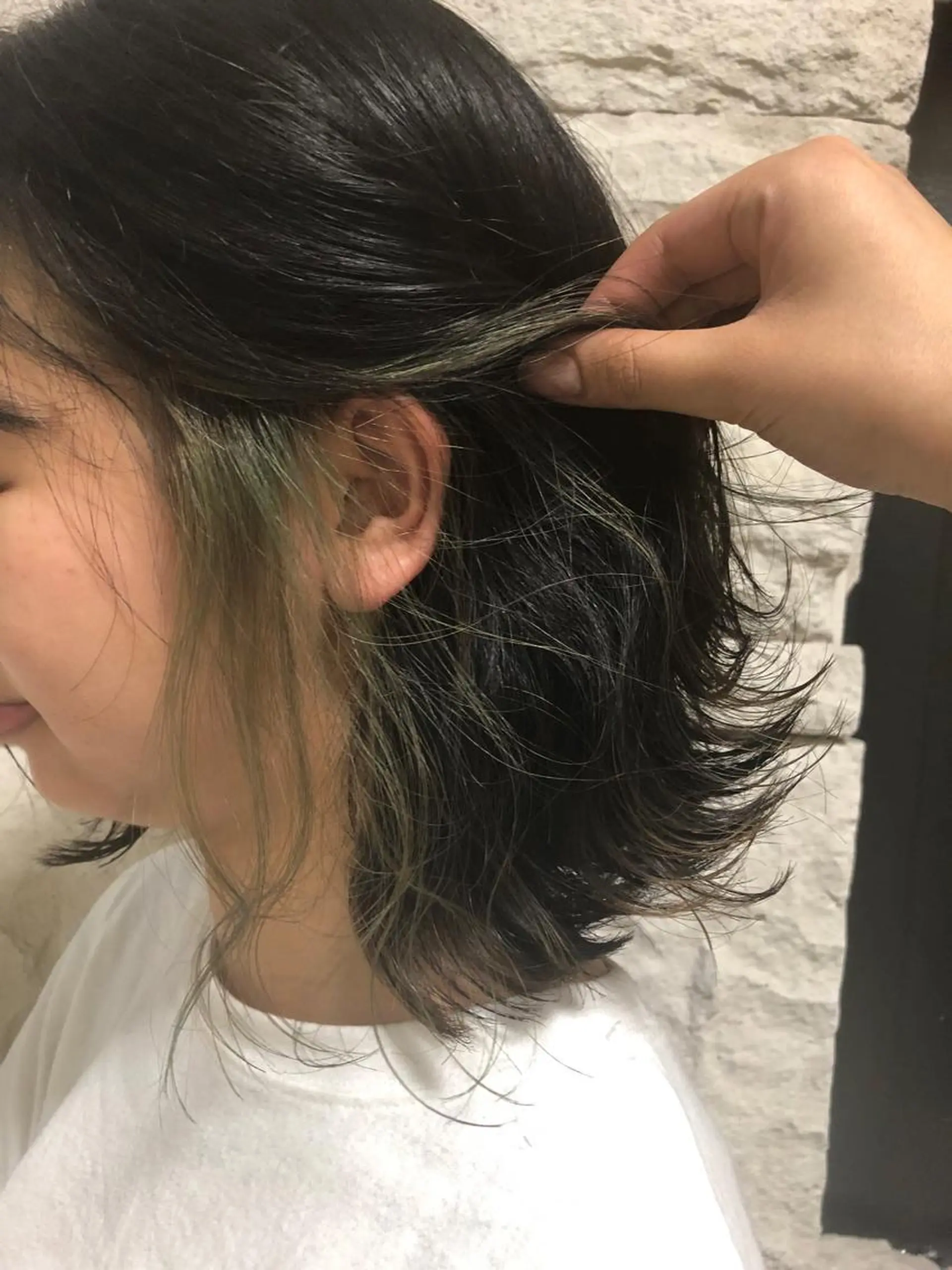 ミディアム カラー ヘアアレンジ メンズ キッズ ネイル マツエク・マツパ 透明感カラー🤎 ゆりのヘアスタイル