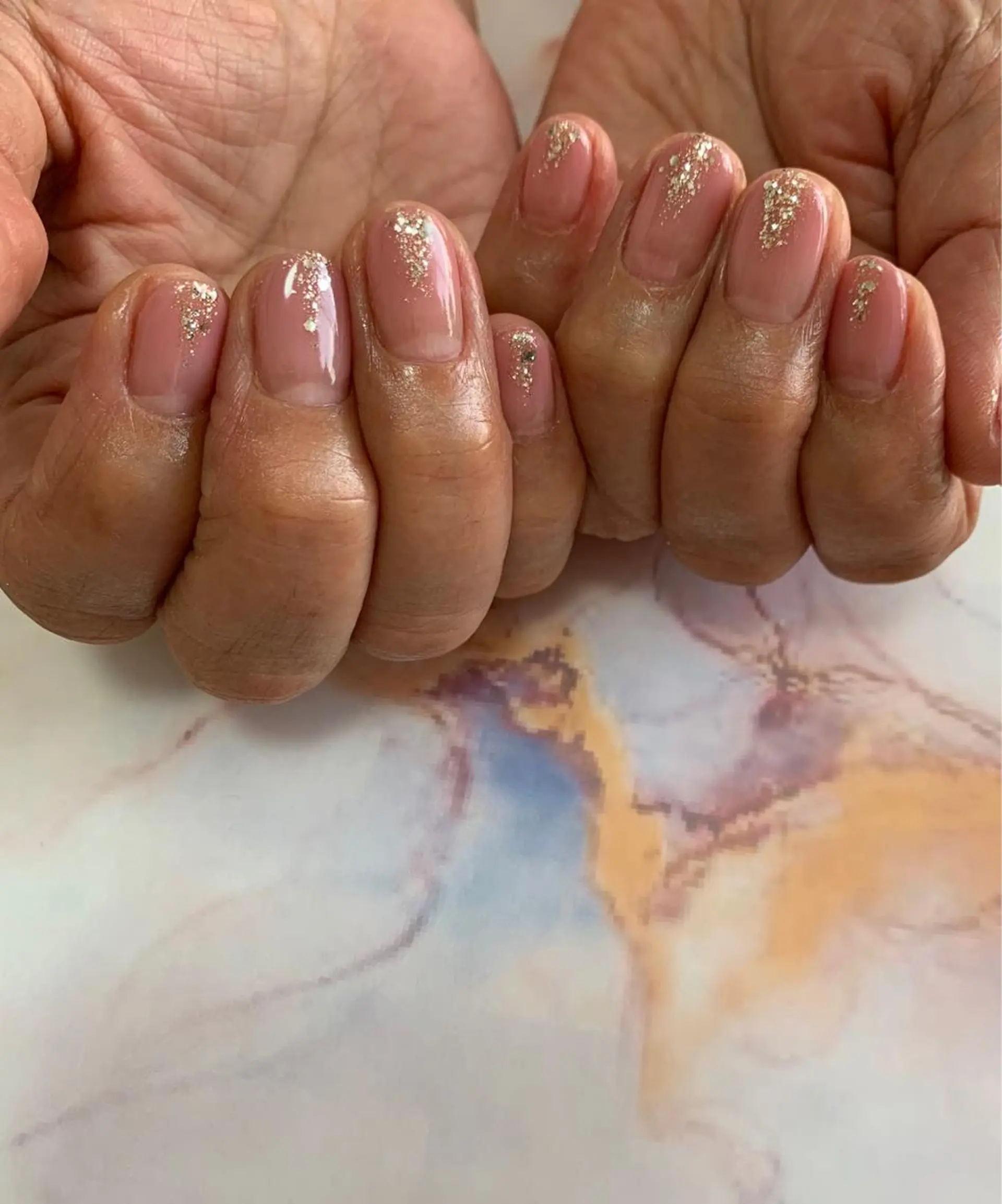 ネイル アートネイル ラメ(グリッター) Feliz 楽しいネイルサロンのネイルデザイン