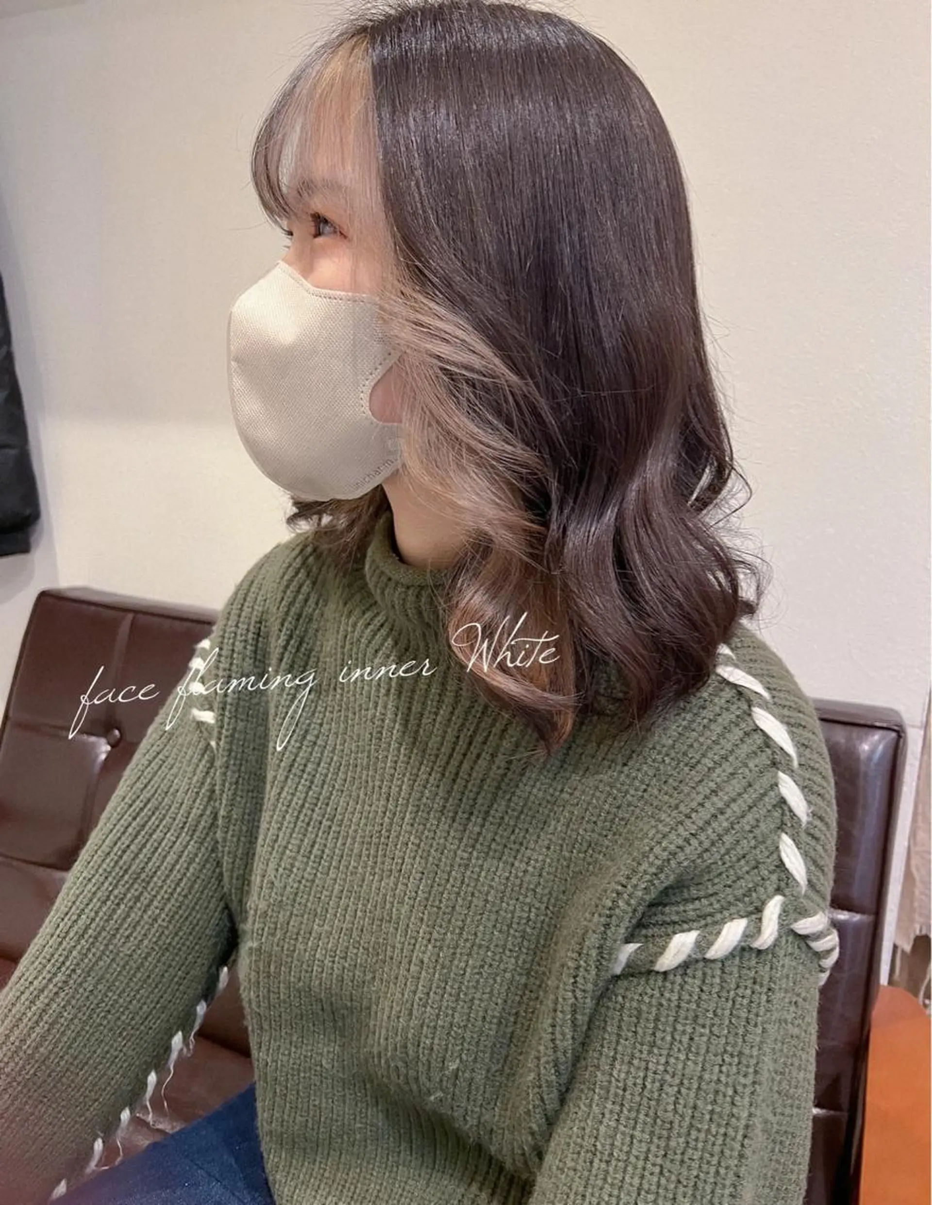 ミディアム カラー ブリーチ インナーカラー カラーパティシエ facce🌼ikoのヘアスタイル