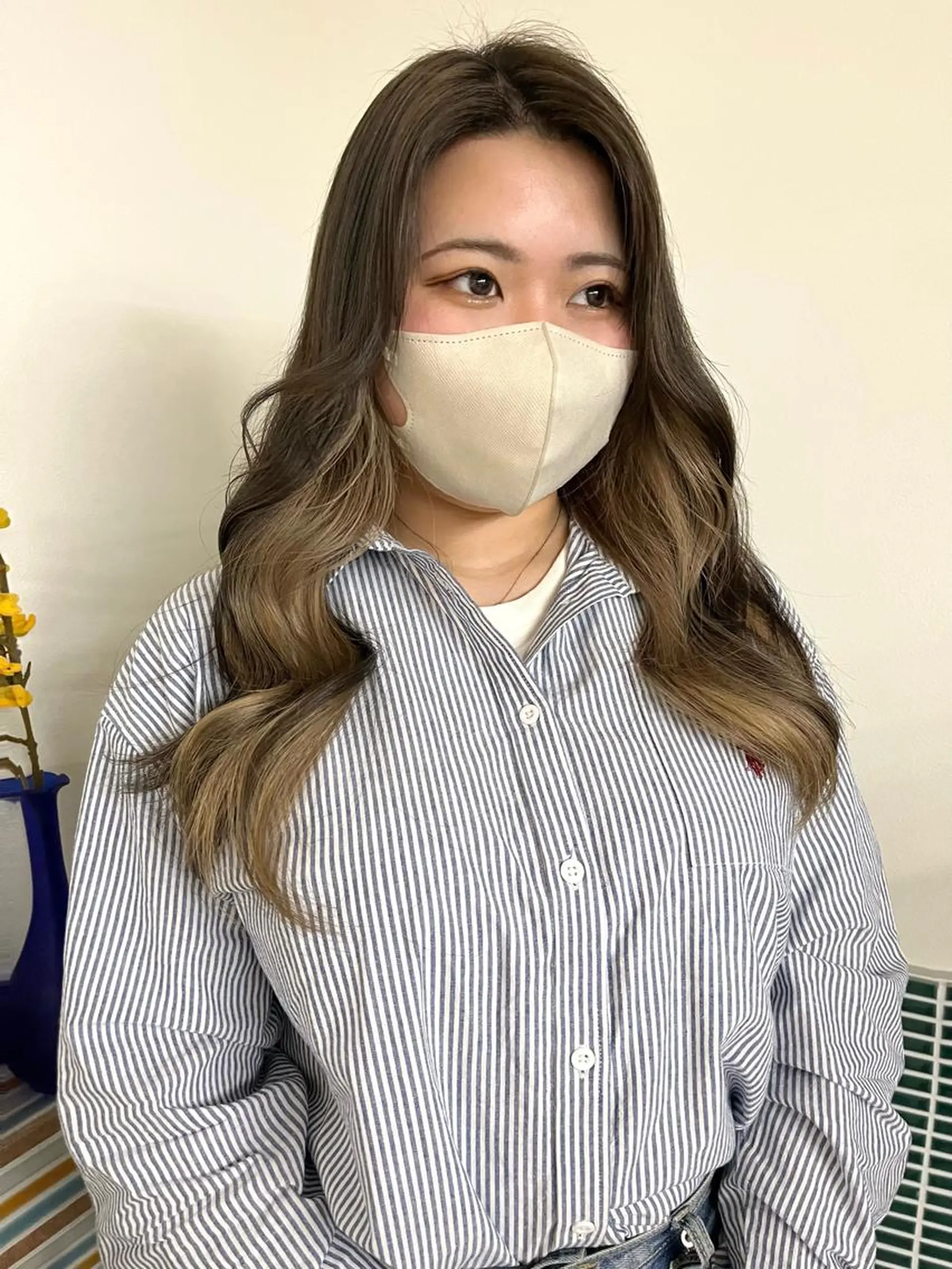 ロング カラー ブリーチ ハイトーンカラー ヘアカラー トリートメント 🩷ハイトーン透明感 レイヤー🩷ユリカのヘアスタイル