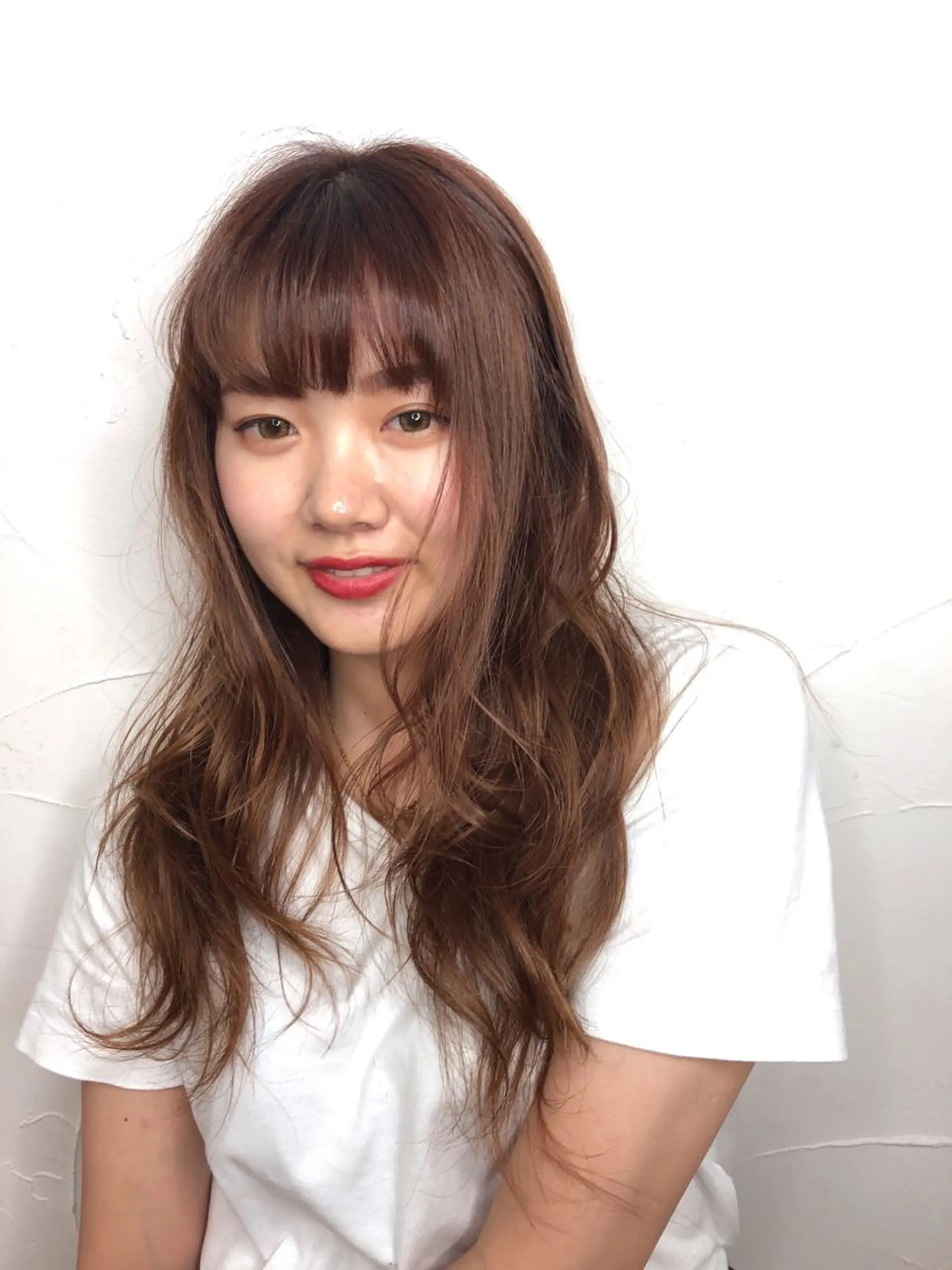 ロング カラー ピンクカラー 西山梨々【5/1〜 復帰致します🌼】のヘアスタイル