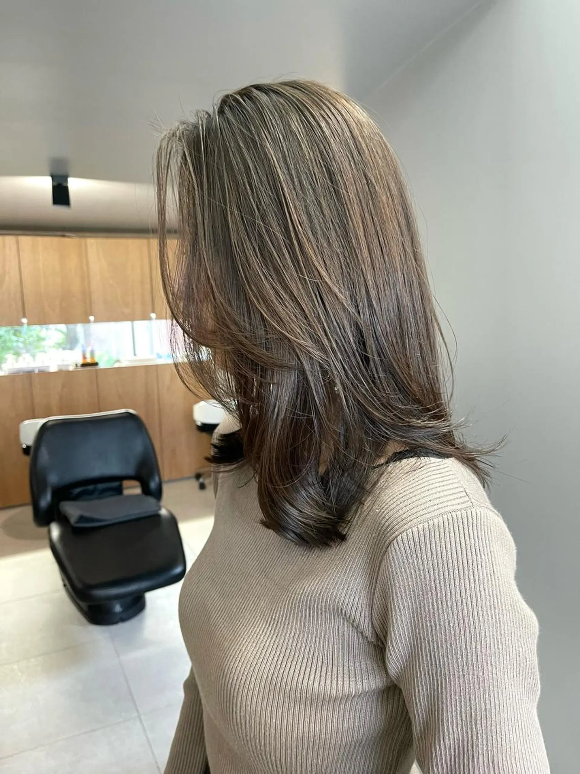 セミロング パーマ セミロングパーマ トリートメント デジタルパーマ 滝沢 嵩大のヘアスタイル