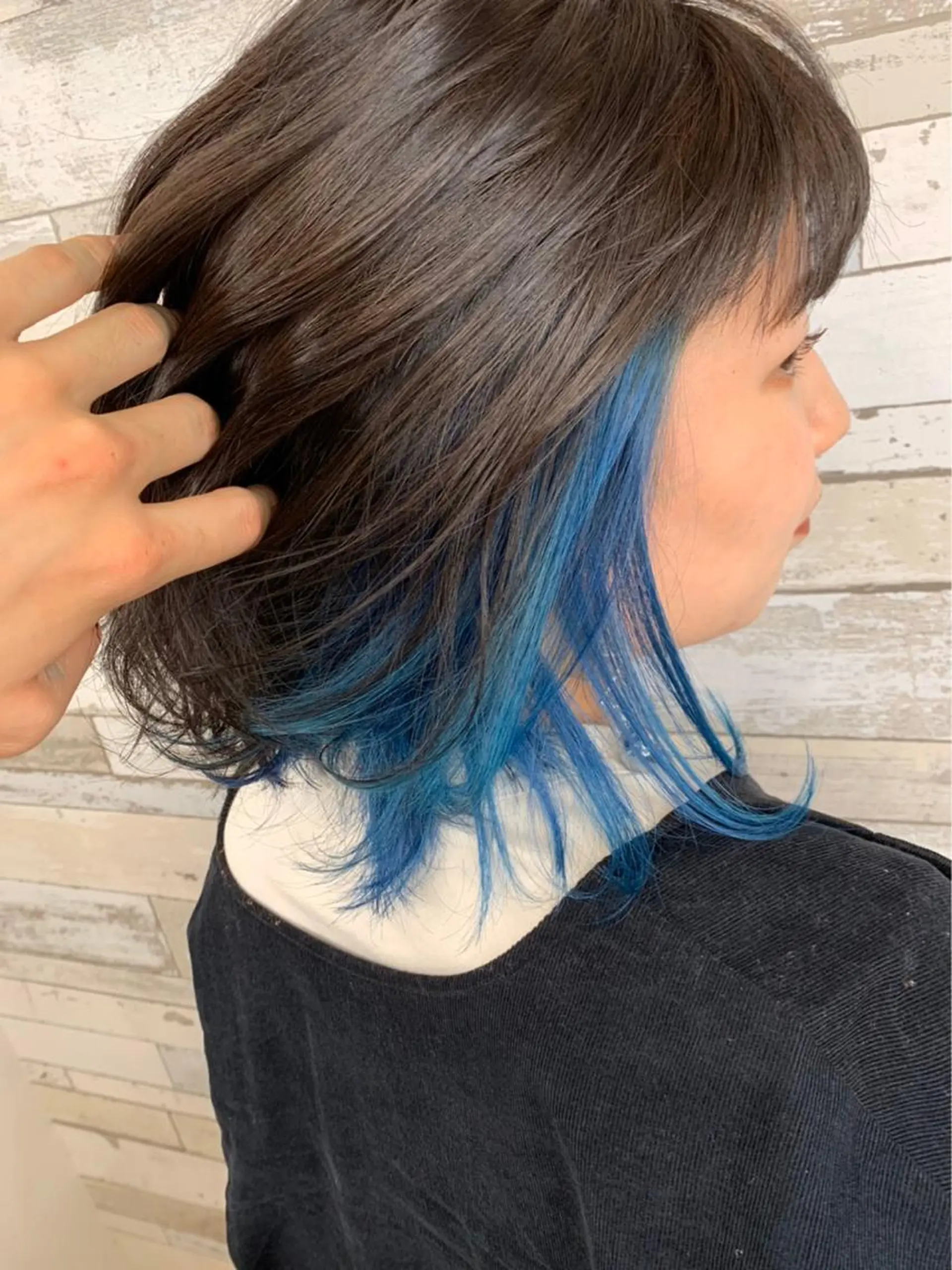 ミディアム カラー ヘアカラー トリートメント FUKUNAGA YUのヘアスタイル