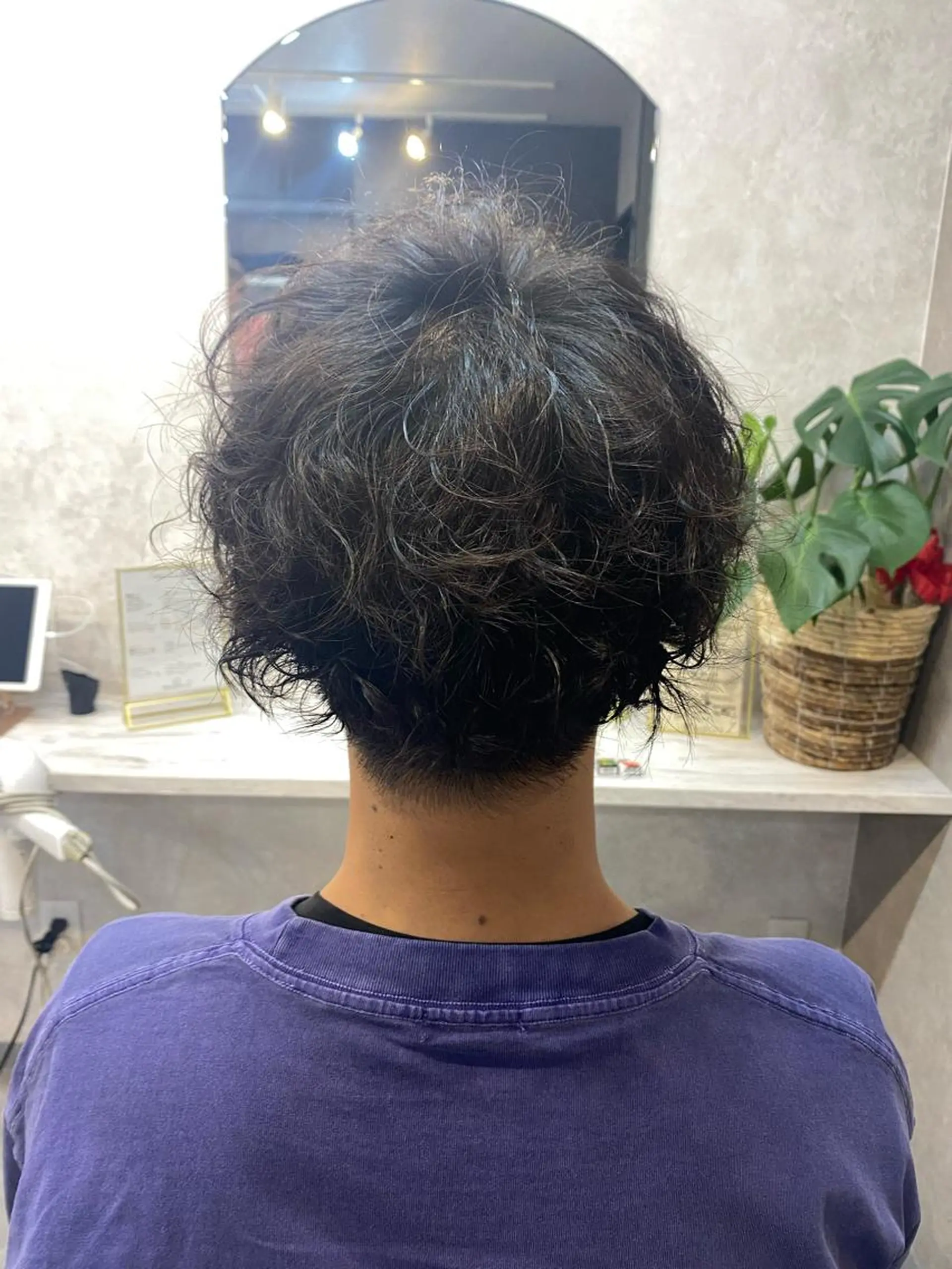 ショート パーマ メンズ カット パーマ ラゾアミスタ🕊 さとう ななほのヘアスタイル