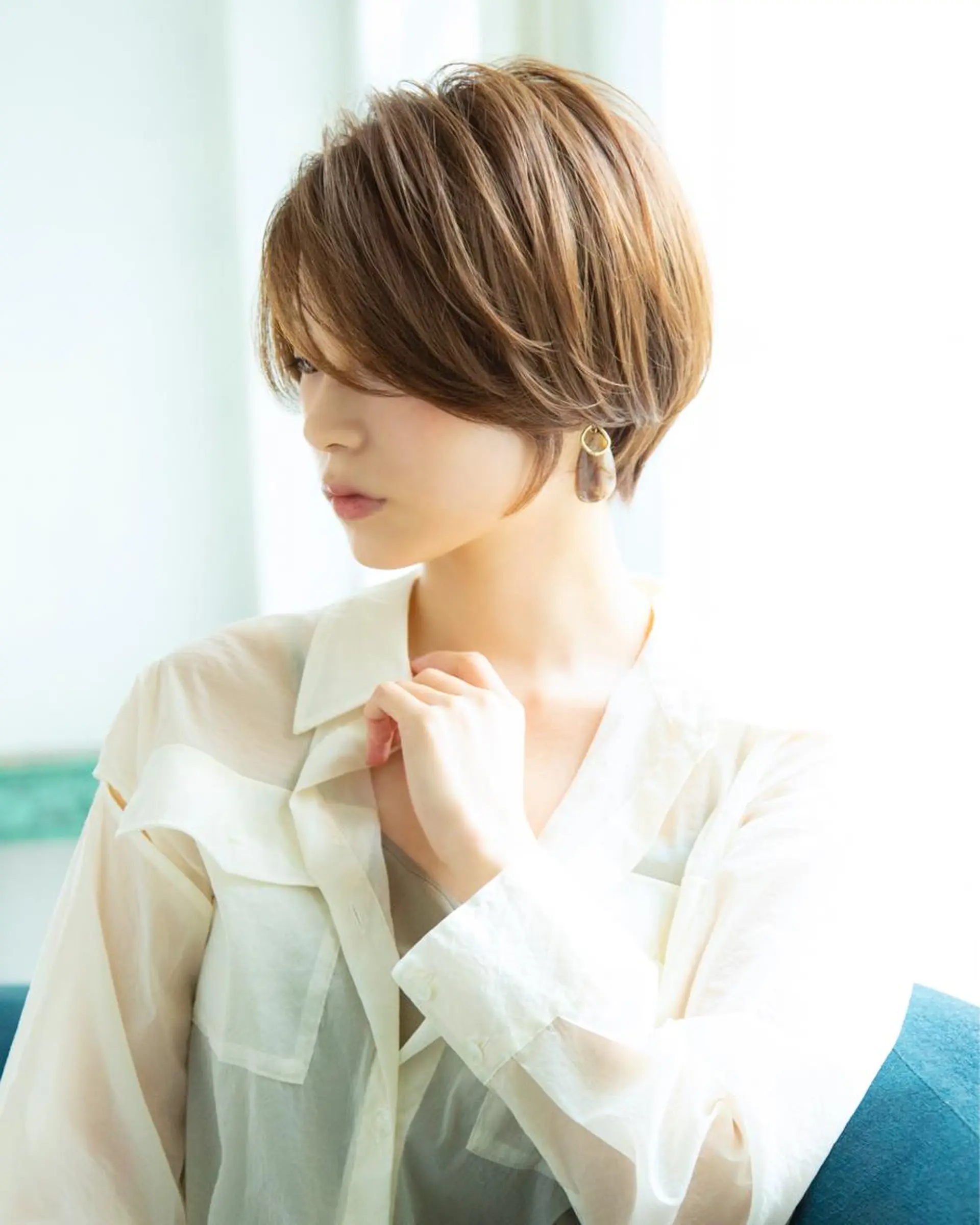 ショート カラー 丸みショート ショートヘア ヘアカラー トリートメント 似合わせ/小顔カット 🔷山方直也のヘアスタイル