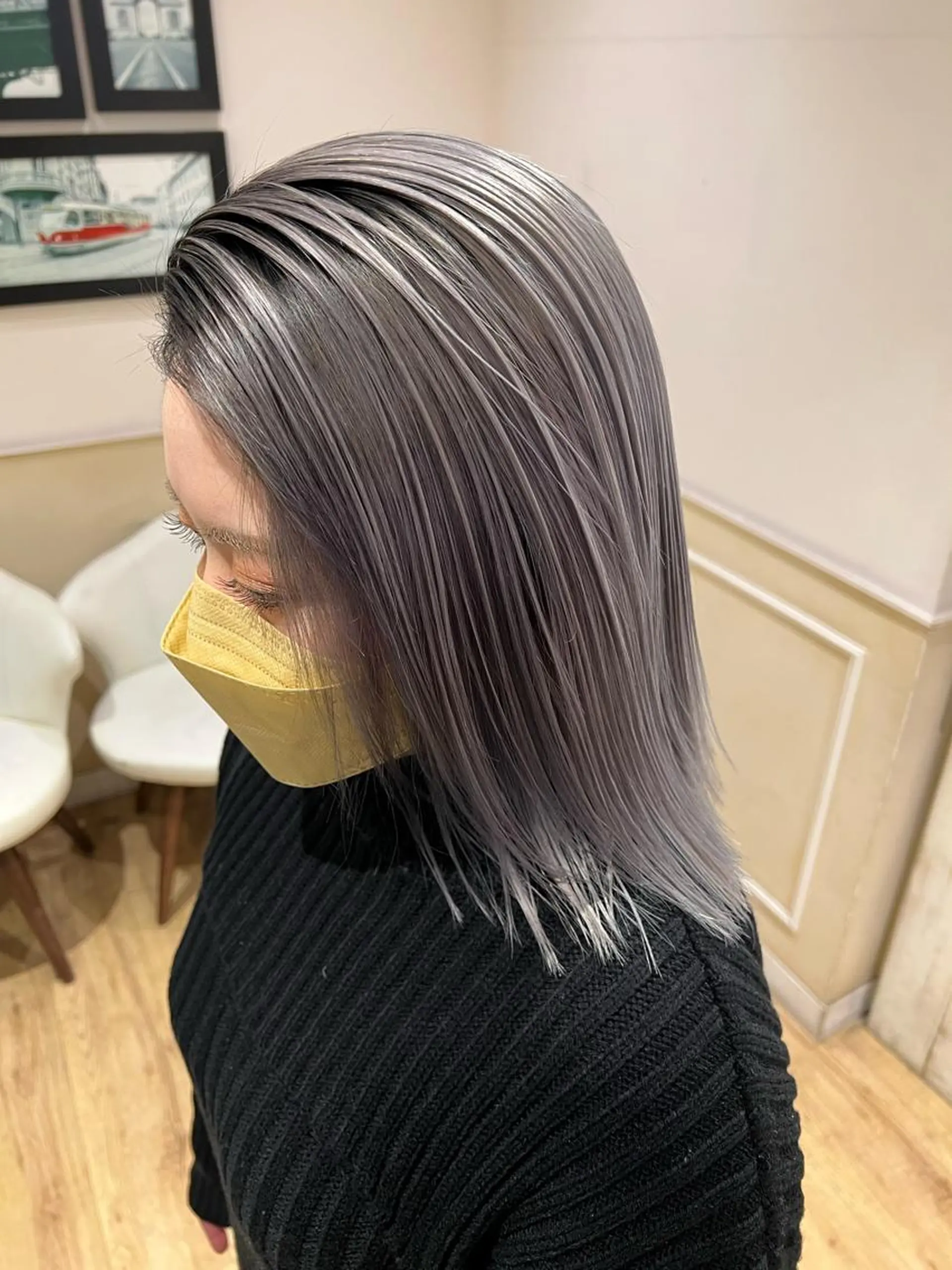 ミディアム カラー カット トリートメント レイヤー×髪質改善 マネージャー安藤光司のヘアスタイル