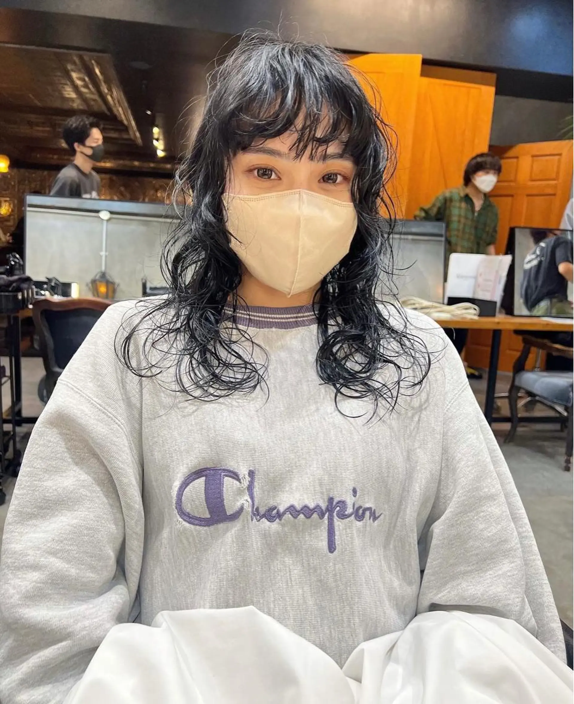 ミディアム カラー パーマ カット パーマ トリートメント 圧倒的デザイン力 店長🎨RENAのヘアスタイル