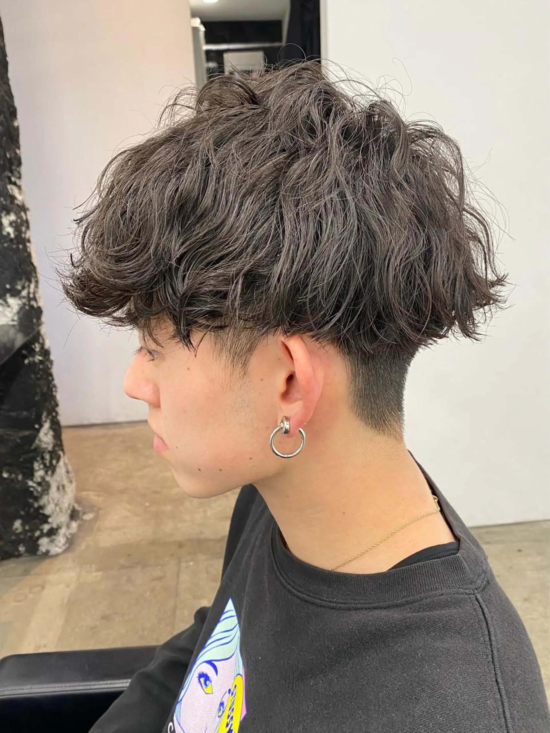 ショート パーマ メンズ マッシュ メンズパーマ 波巻きパーマ スパイラルパーマ カット パーマ ［似合わせヘア］ ✂︎OGURO✂︎のヘアスタイル