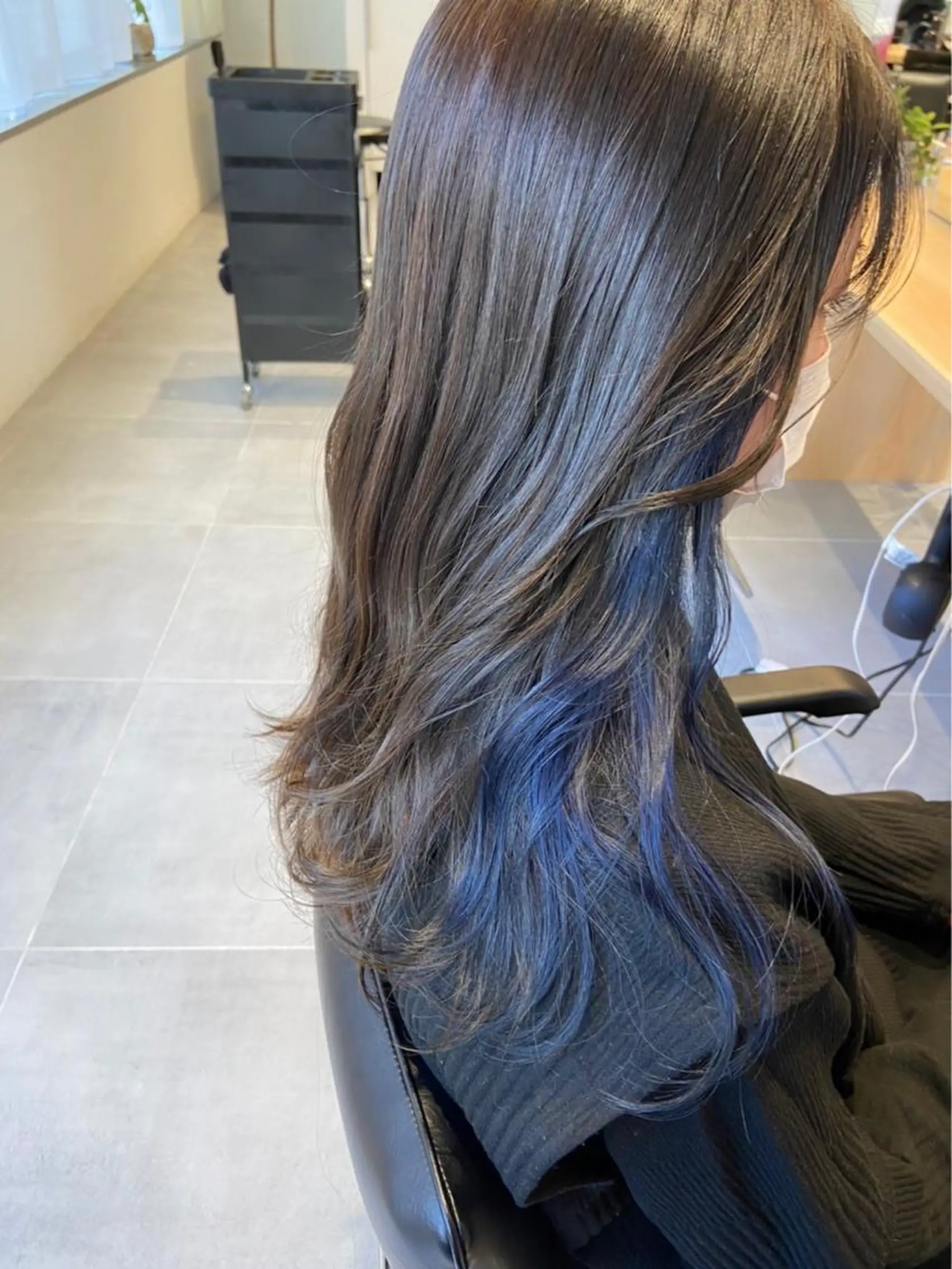 ショート カラー ヘアアレンジ インナーカラー オリーブ透明感カラー 表参道/MIKUのヘアスタイル