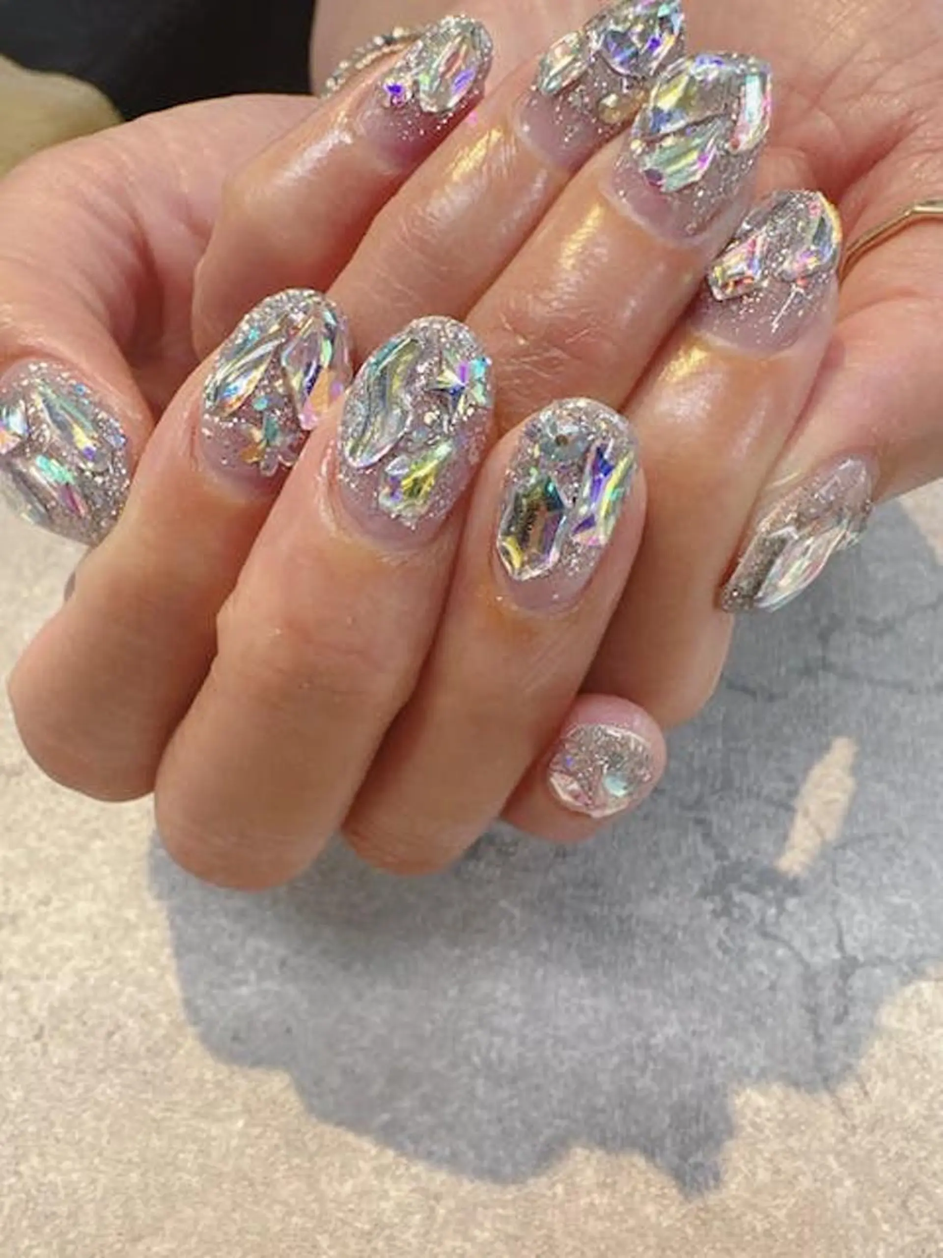 ネイル フットネイル フレンチネイル ジェルネイル ガラスフレンチ グラデーション ハンドネイル ハンドケア FASTNAIL PLUS 新宿店のネイルデザイン