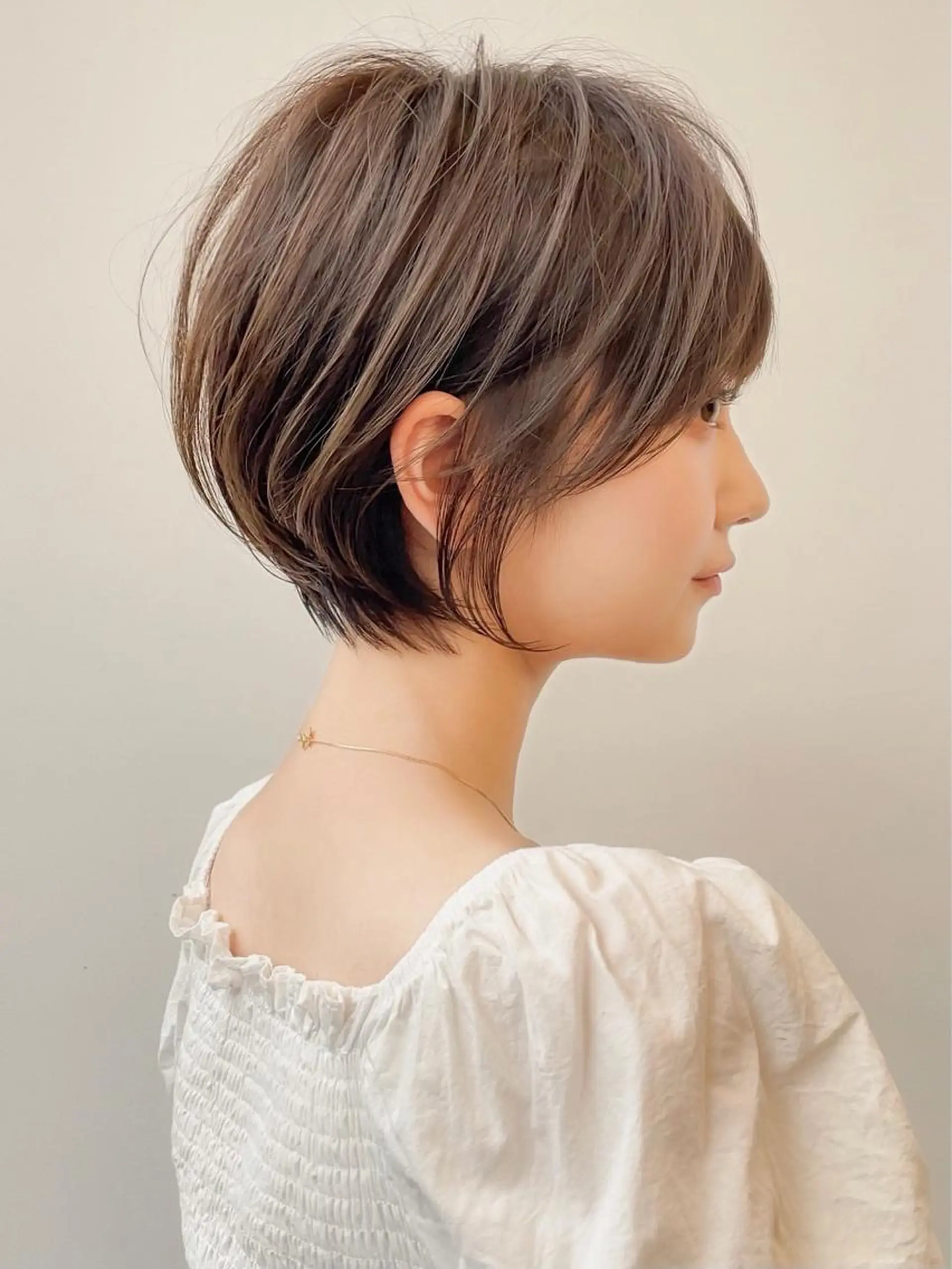 ショート ショートボブ 丸みショート ボブ ショートヘア ヘアカラー トリートメント ✨−5歳大人ショート ヘア✨れいじのヘアスタイル