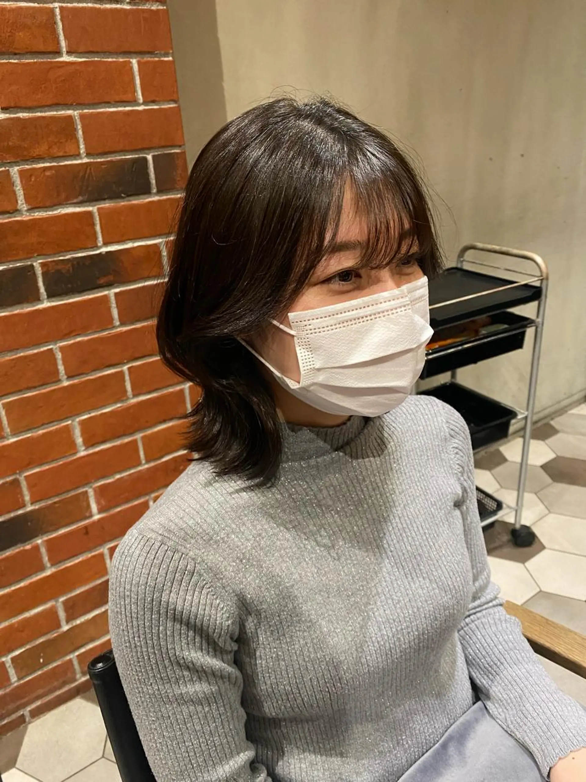 ミディアム 髪質改善韓国レイヤー SHIORI🦋のヘアスタイル