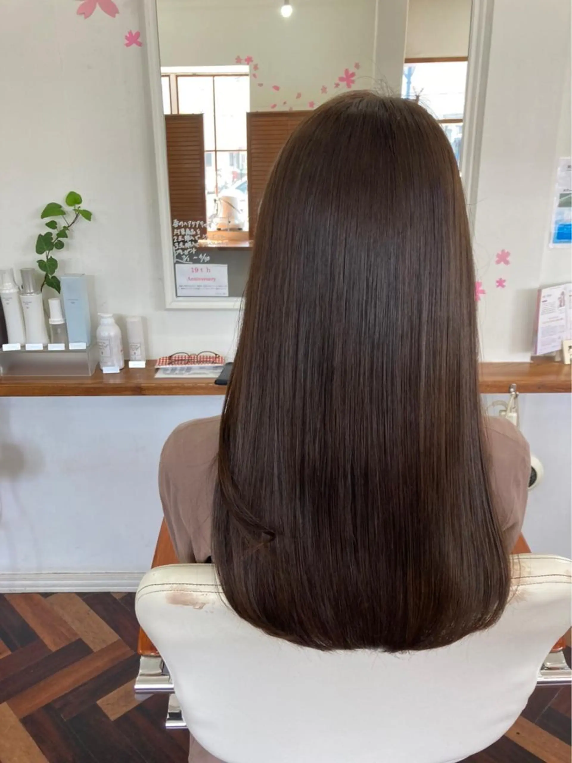 ロング カラー パーマ ストレートパーマ Kazaoka Saraのヘアスタイル