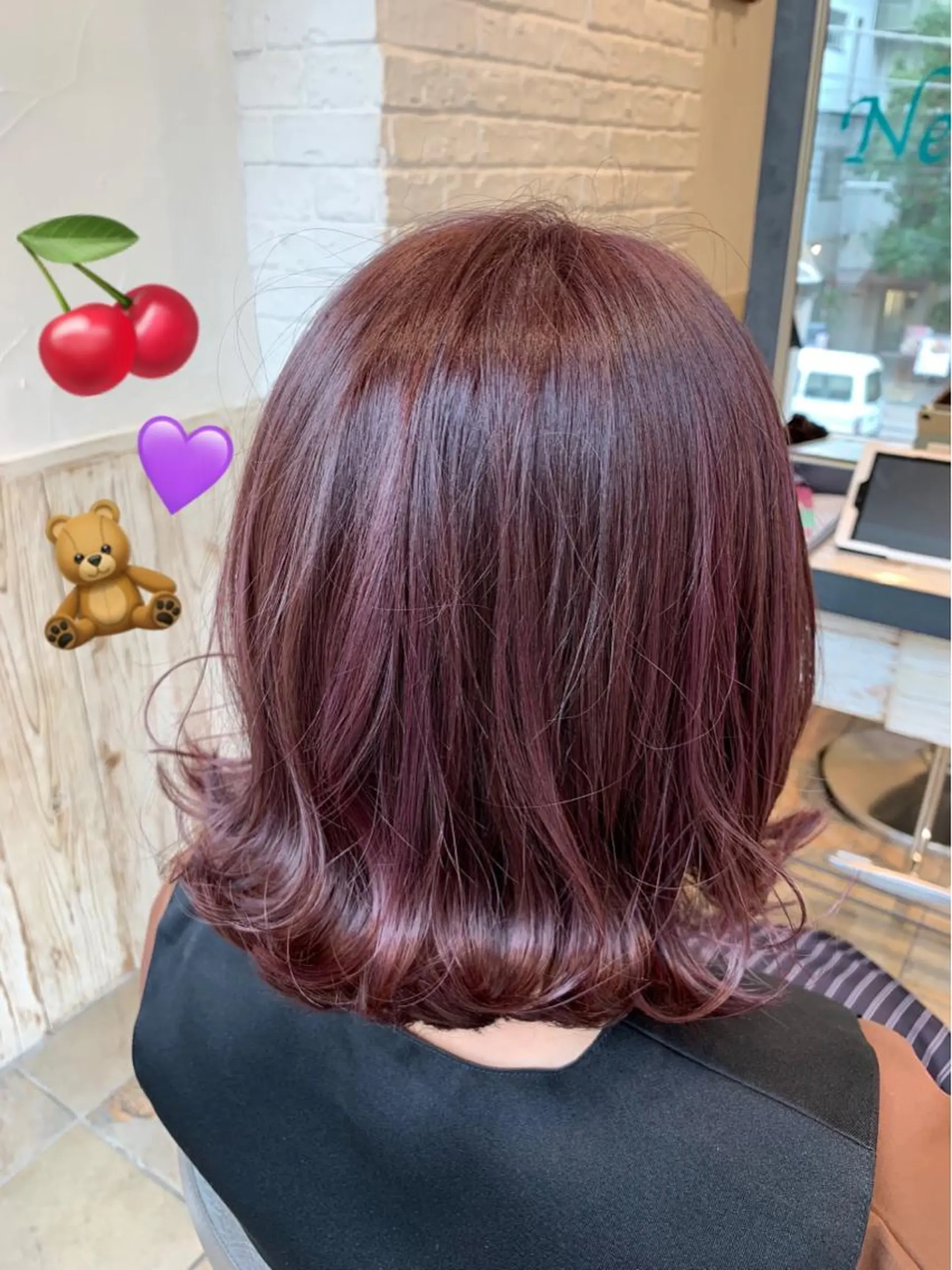 カラー カシス ピンクカラー 再現性×メンズヘア/ 表参道/MOMONEのヘアスタイル