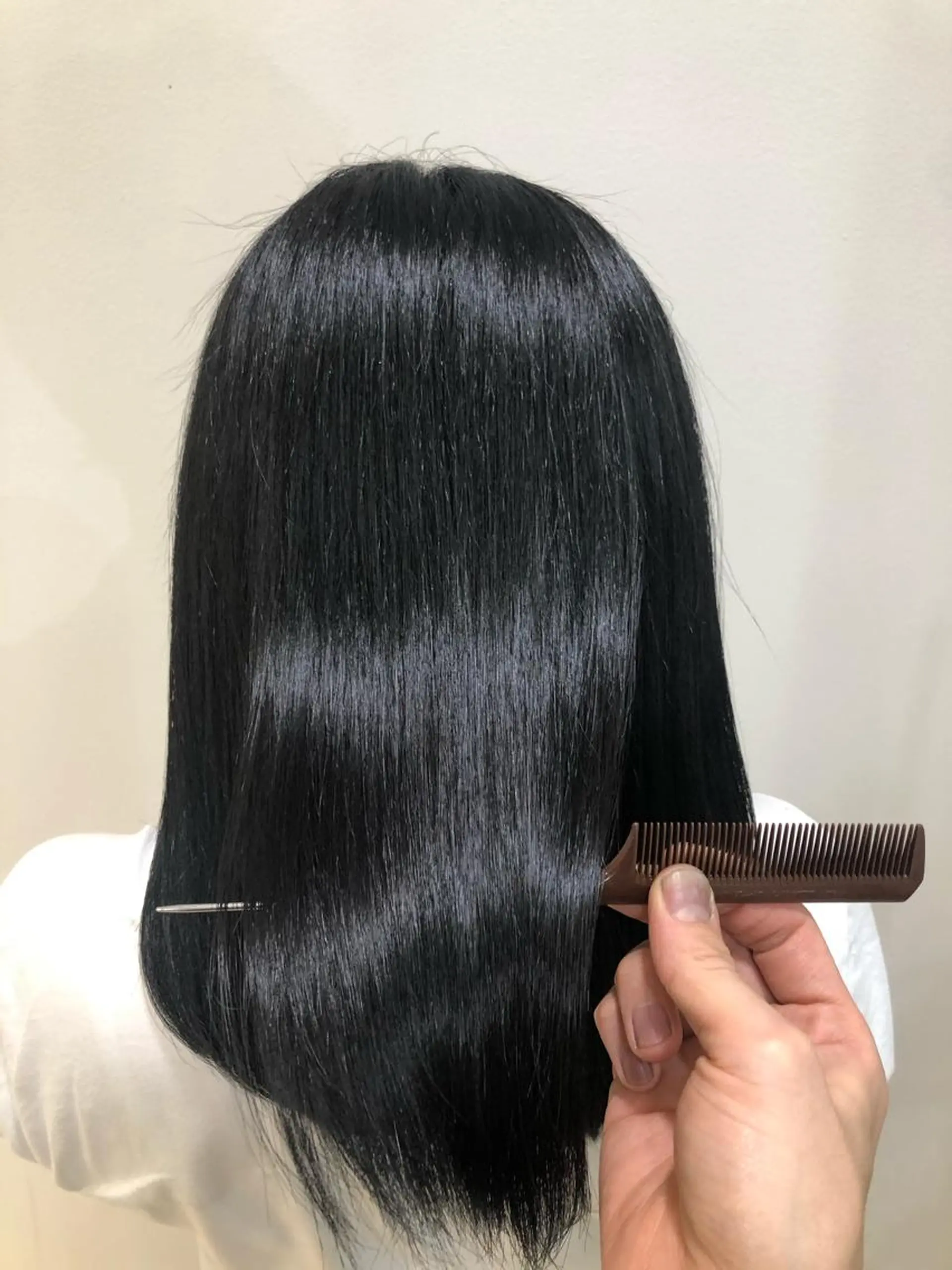 セミロング セミロングパーマ 髪質改善 縮毛矯正 トリートメント 酸熱トリートメント コテ巻き風パーマ/ 髪質改善/河島恭平のヘアスタイル